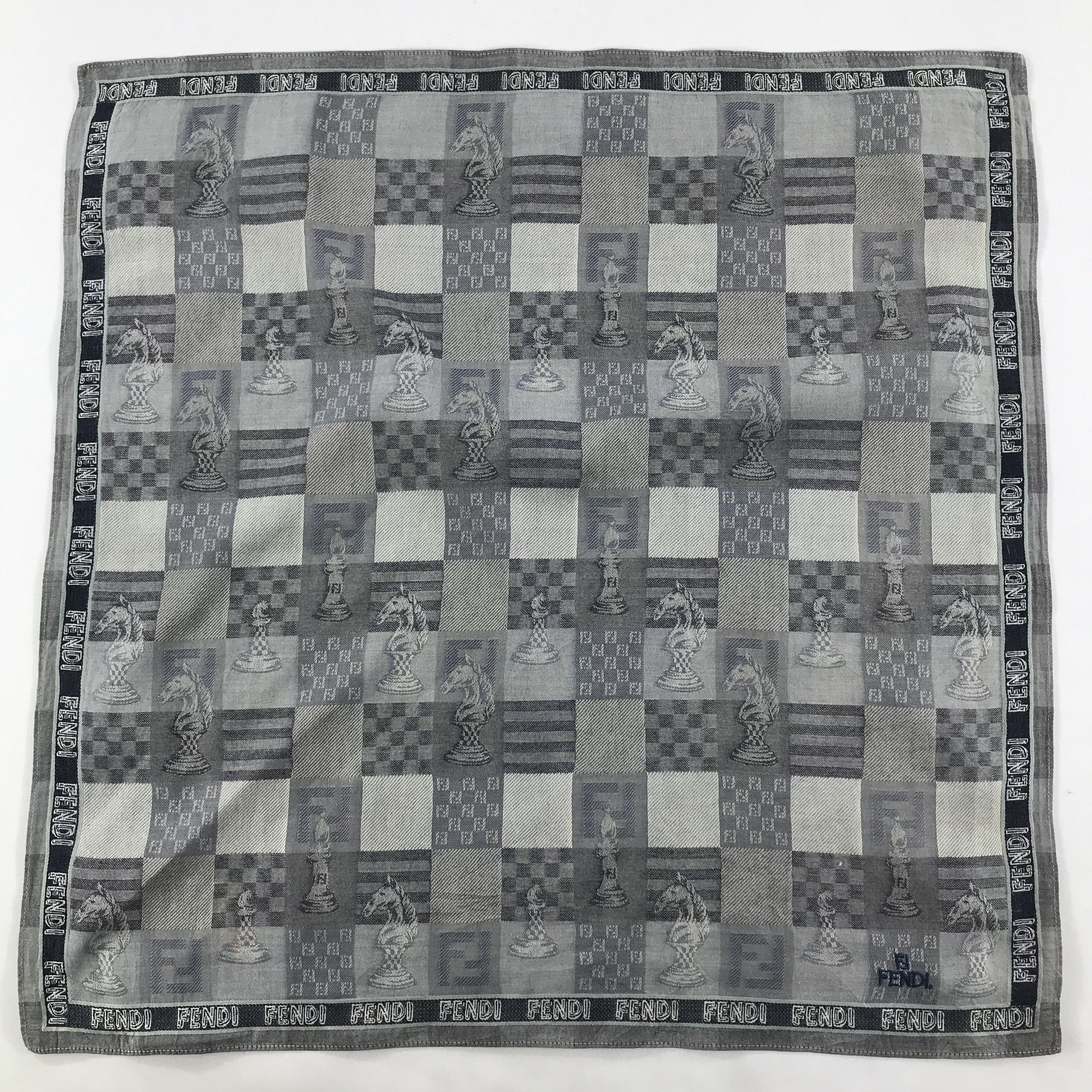 Vintage Vintage Fendi Bandana / Handkerchief / Neckerchief - S1424 Size ONE SIZE - 1 Thumbnail