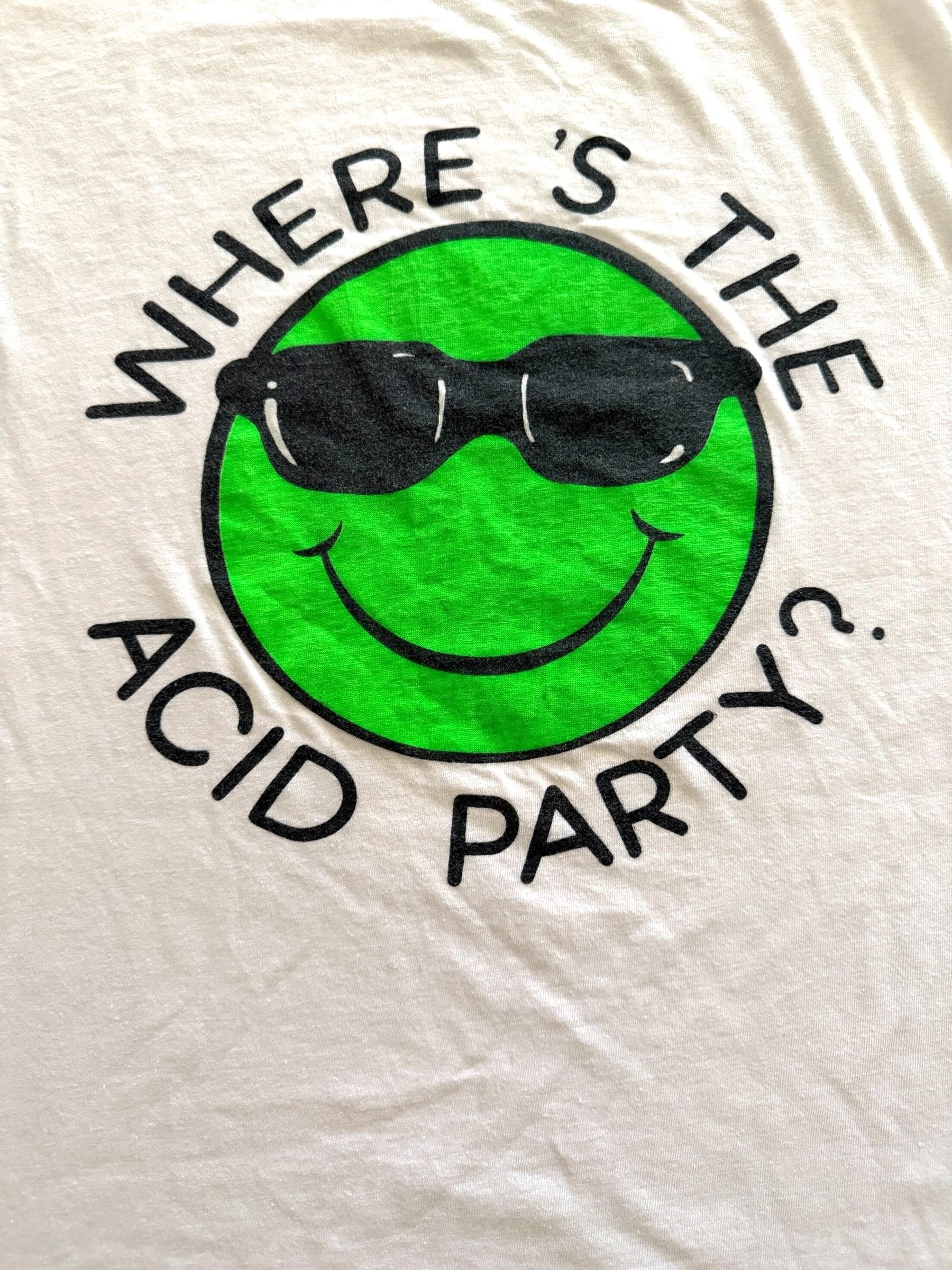 Other Vintage 80's Acid Party Rave T-shirt Size US XXL / EU 58 / 5 - 3 Thumbnail