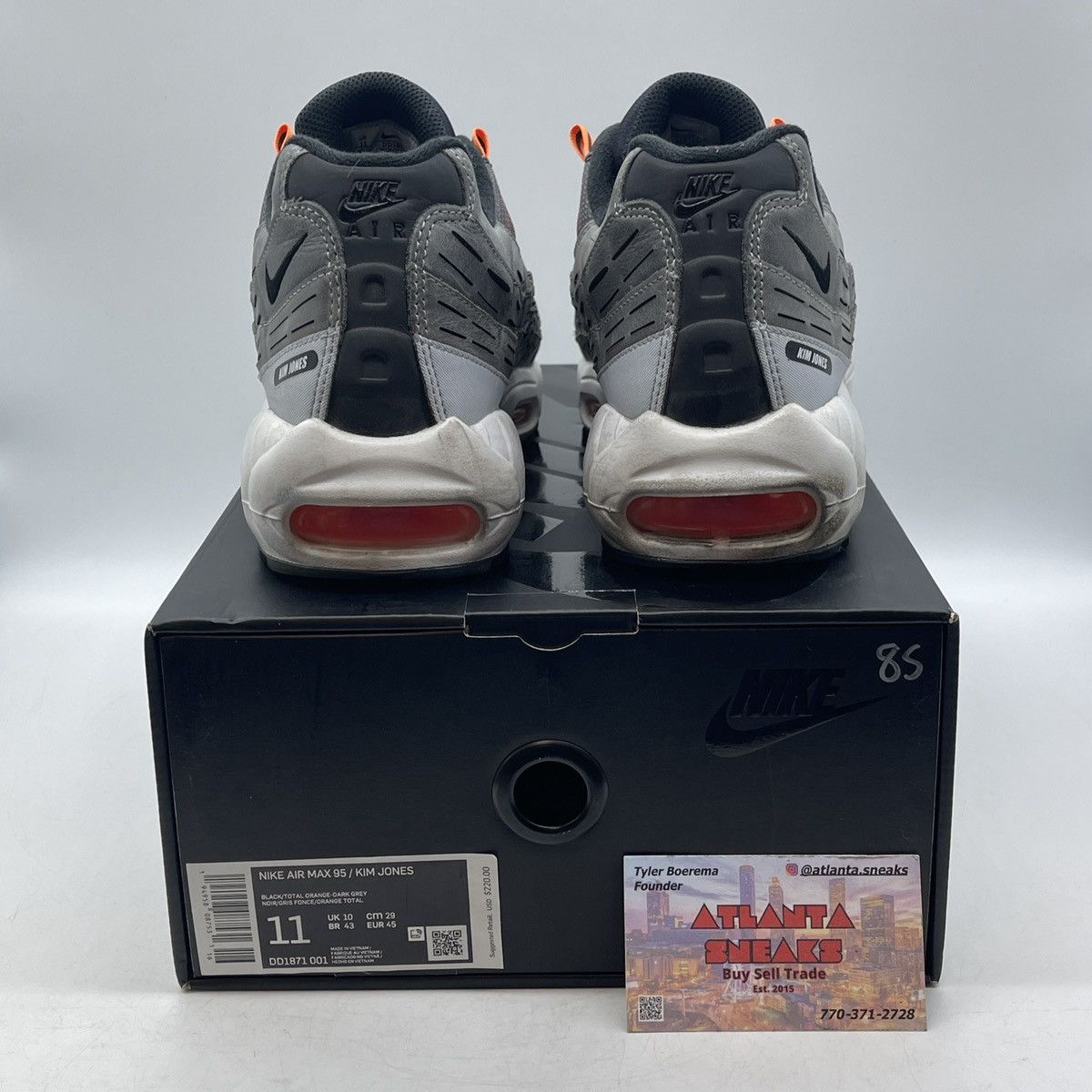 Nike Kim jones x air max 95 total orange Size US 11 / EU 44 - 3 Thumbnail