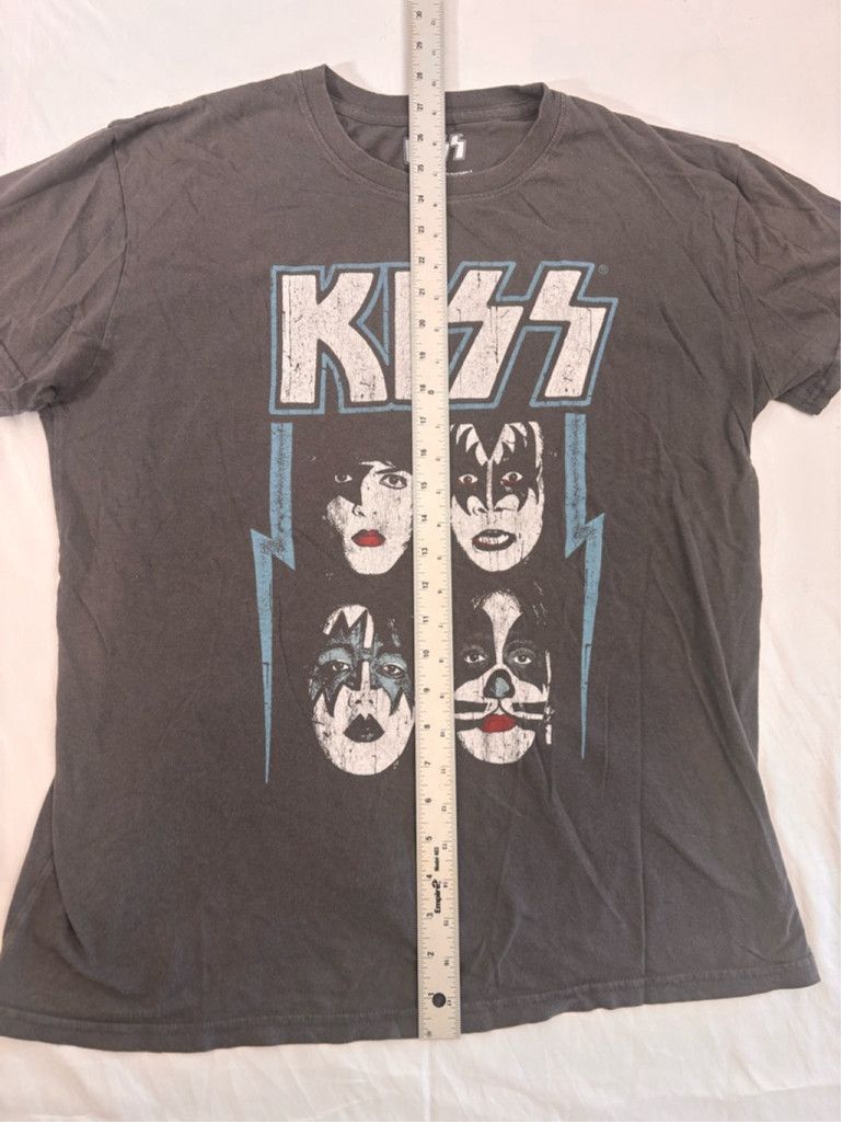 KISS Men's KISS Band T-shirt XXL Gray Size US XXL / EU 58 / 5 - 5 Thumbnail