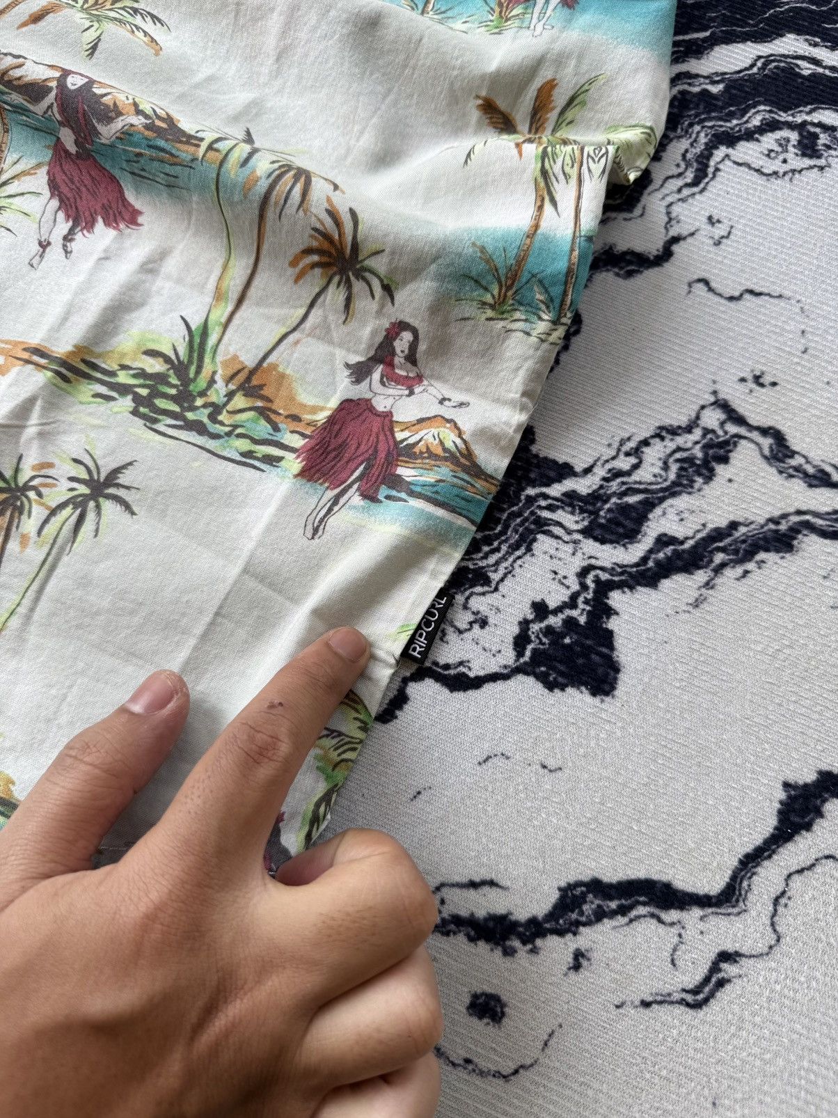 Ripcurl × Vintage Ripcurl palm paradise shirt Size US L / EU 52-54 / 3 - 5 Thumbnail