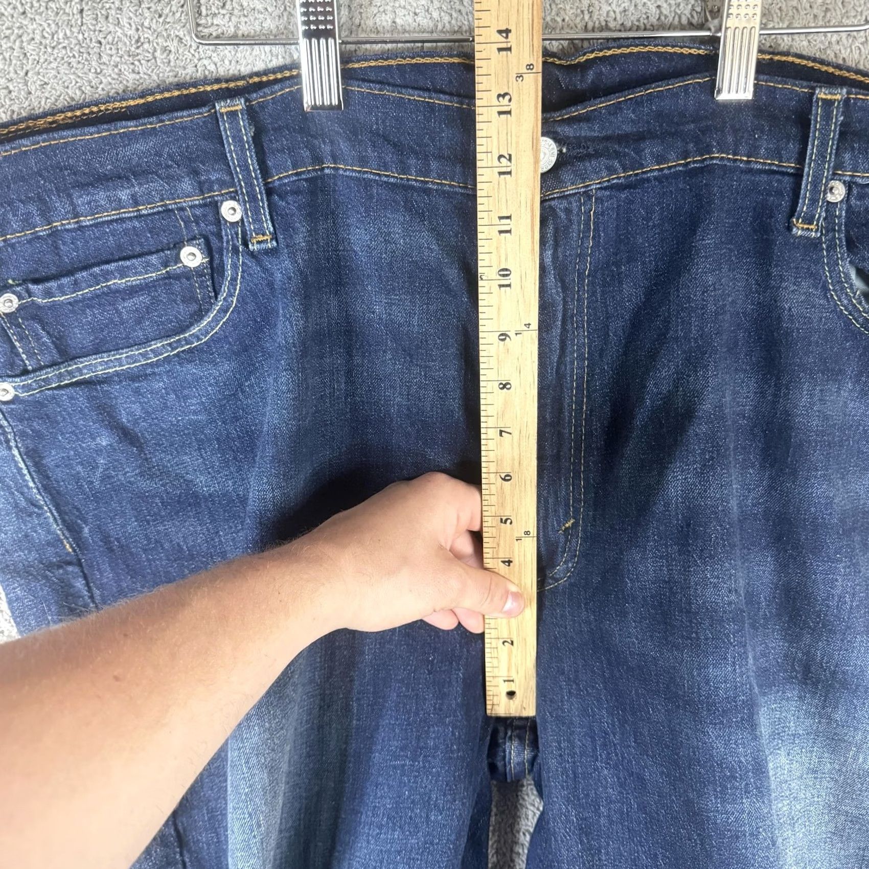 Levi's Levi's 541 Jeans Mens 42x32 Blue Athletic Tapered Denim Medium Wash Casual Pants Size US 42 / EU 58 - 7 Thumbnail