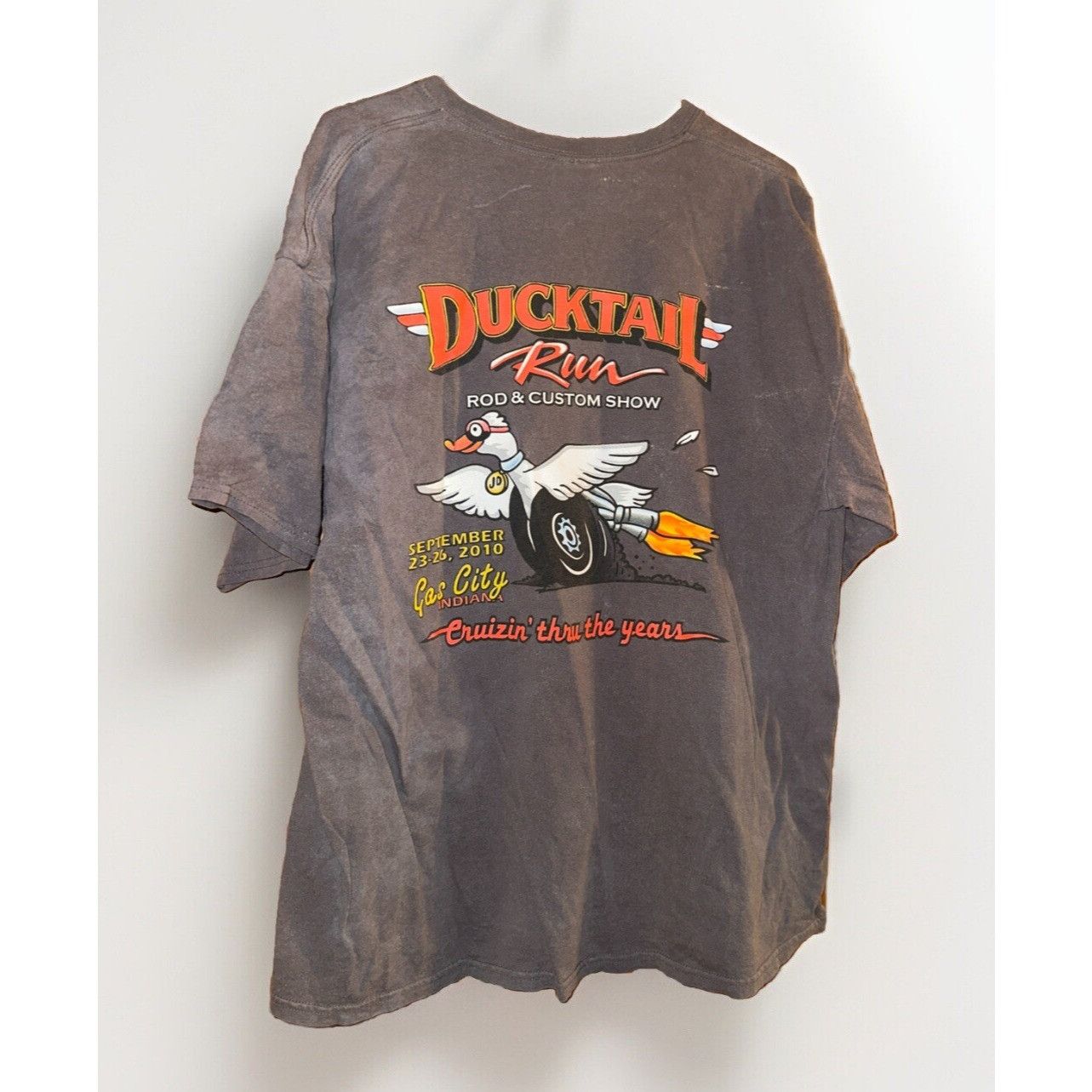 Other Ducktail Run T-Shirt 2010 Cruzin Thru The Year Size US XL / EU 56 / 4 - 2 Thumbnail