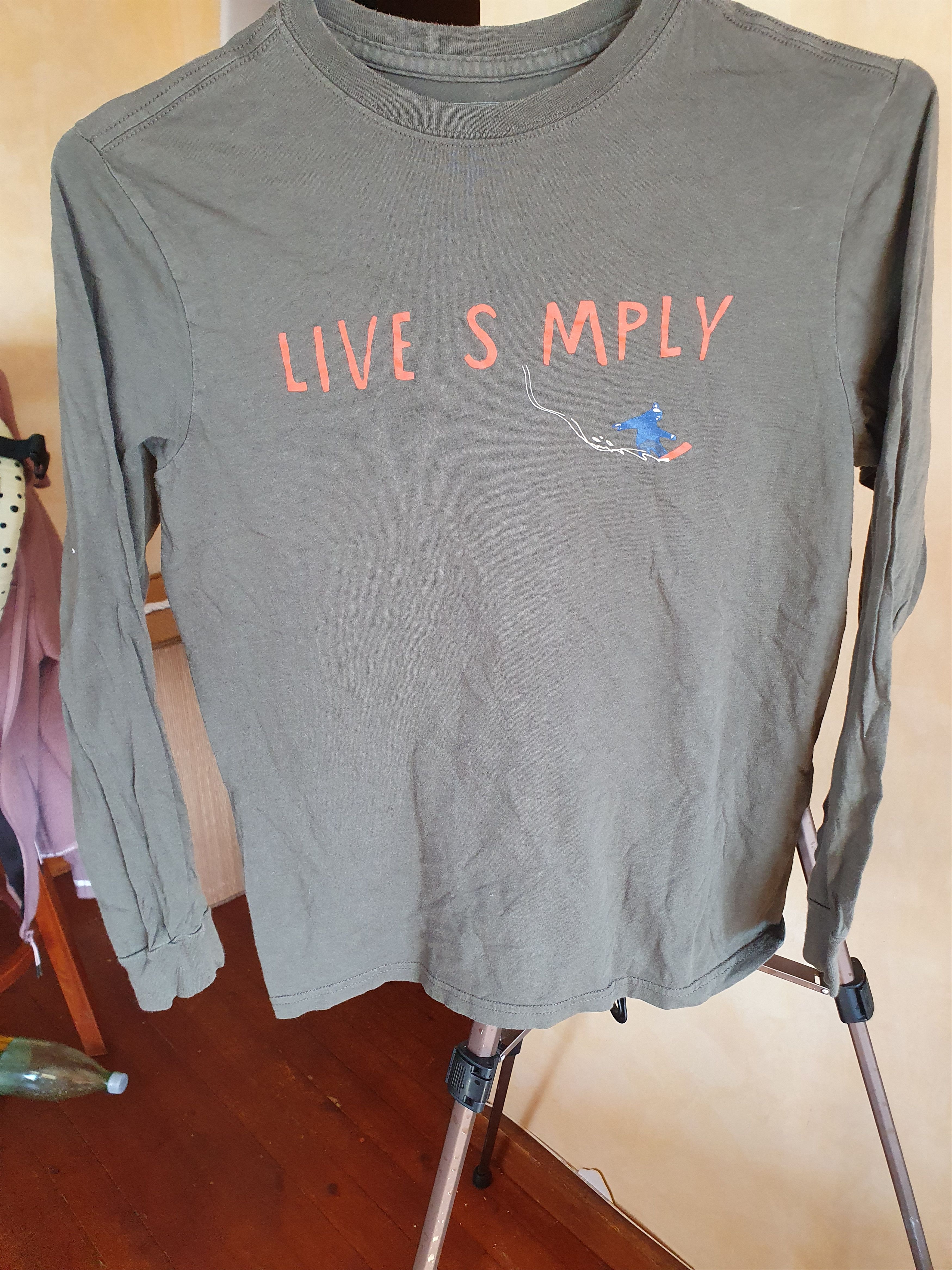 Patagonia Patagonia Live Simply T-shirt Snowboarder Long Sleeve S Size S / US 4 / IT 40 - 1 Thumbnail