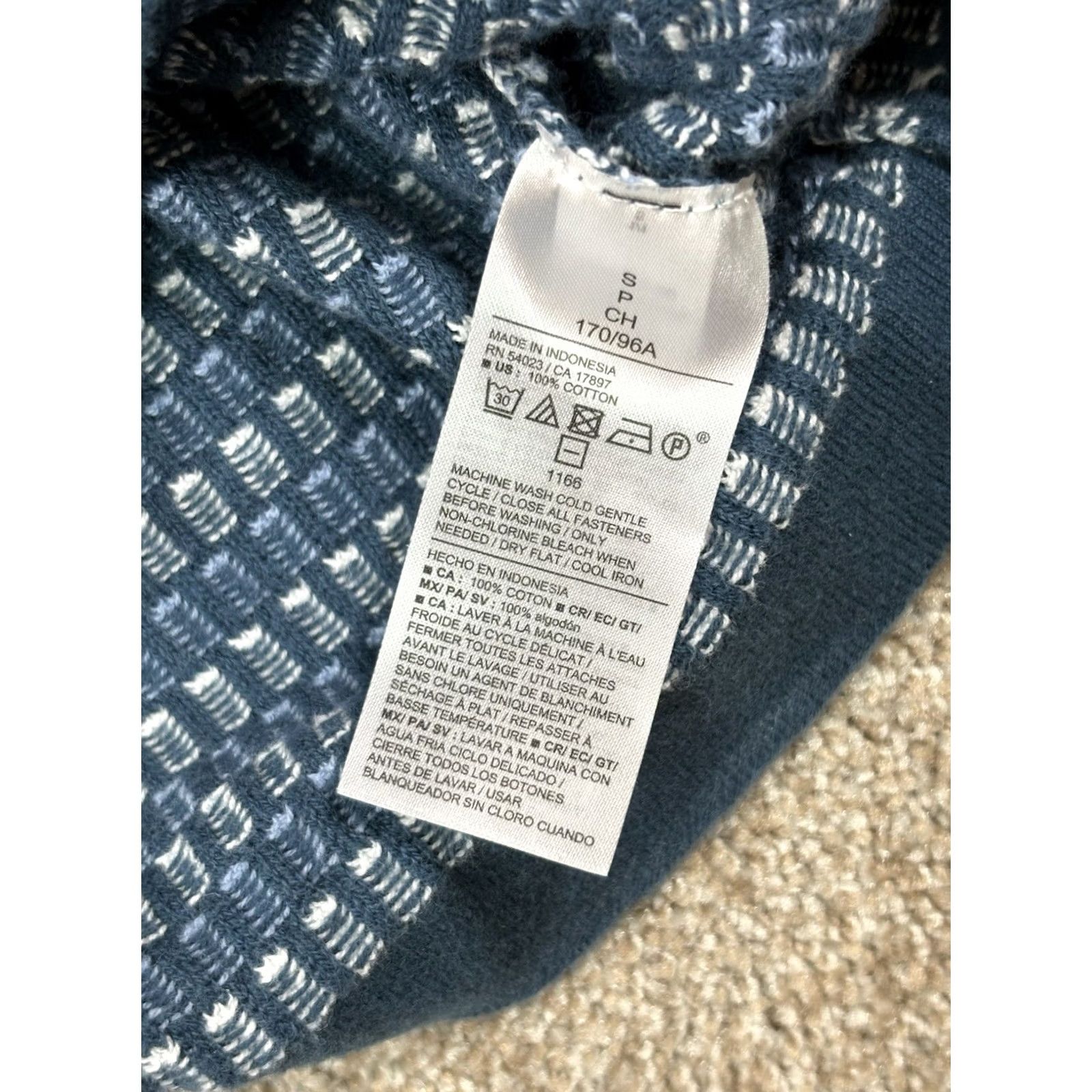 Old Navy Old Navy Casual Button Down Short Sleeve Shirt Blue Thick Cotton Men’s Small Shirt Size US S / EU 44-46 / 1 - 3 Thumbnail