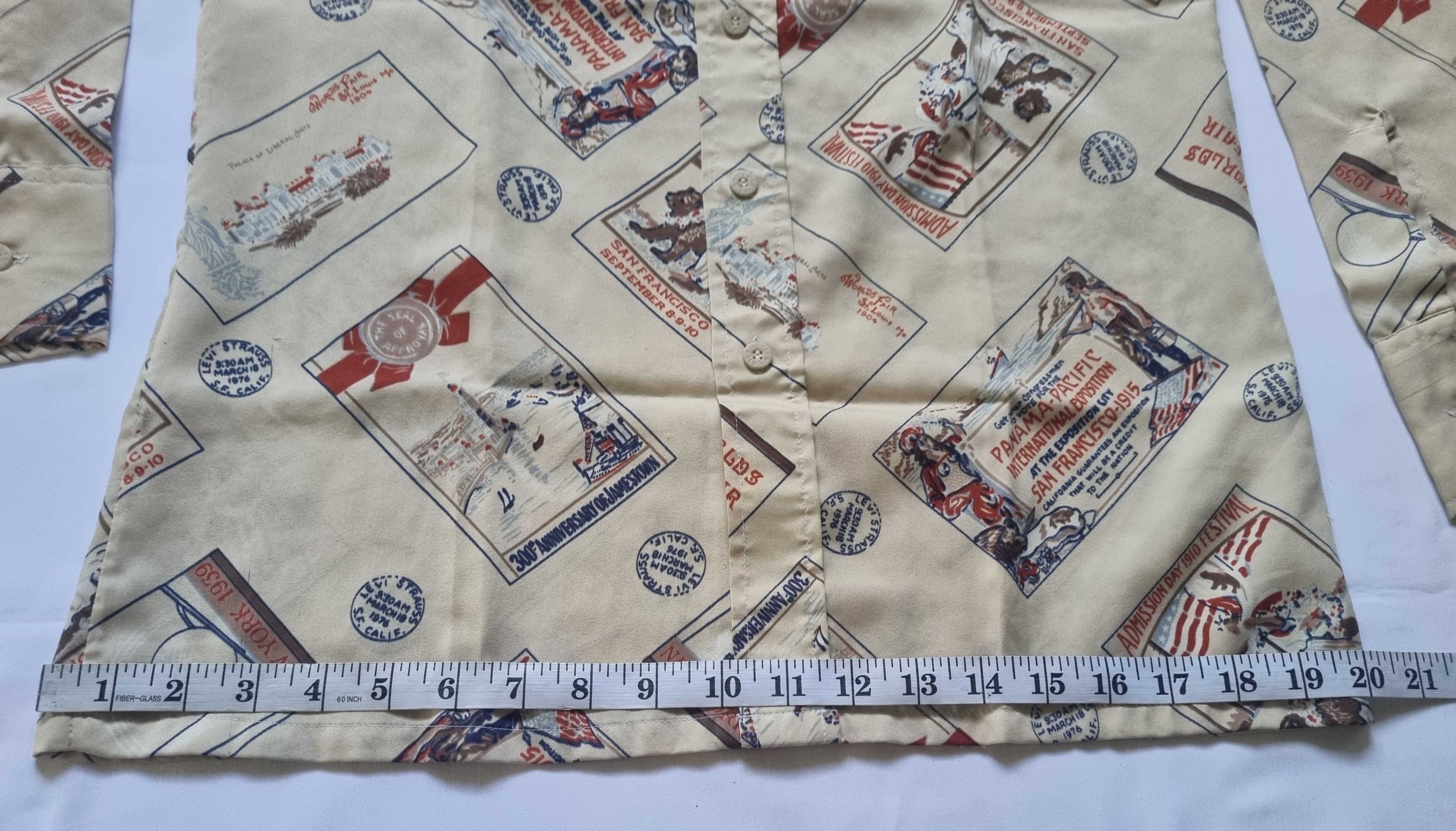 Levi's × Vintage Vtg Levi's Panama Pacific World Fair Casual Button Up Shirt Size US M / EU 48-50 / 2 - 7 Thumbnail