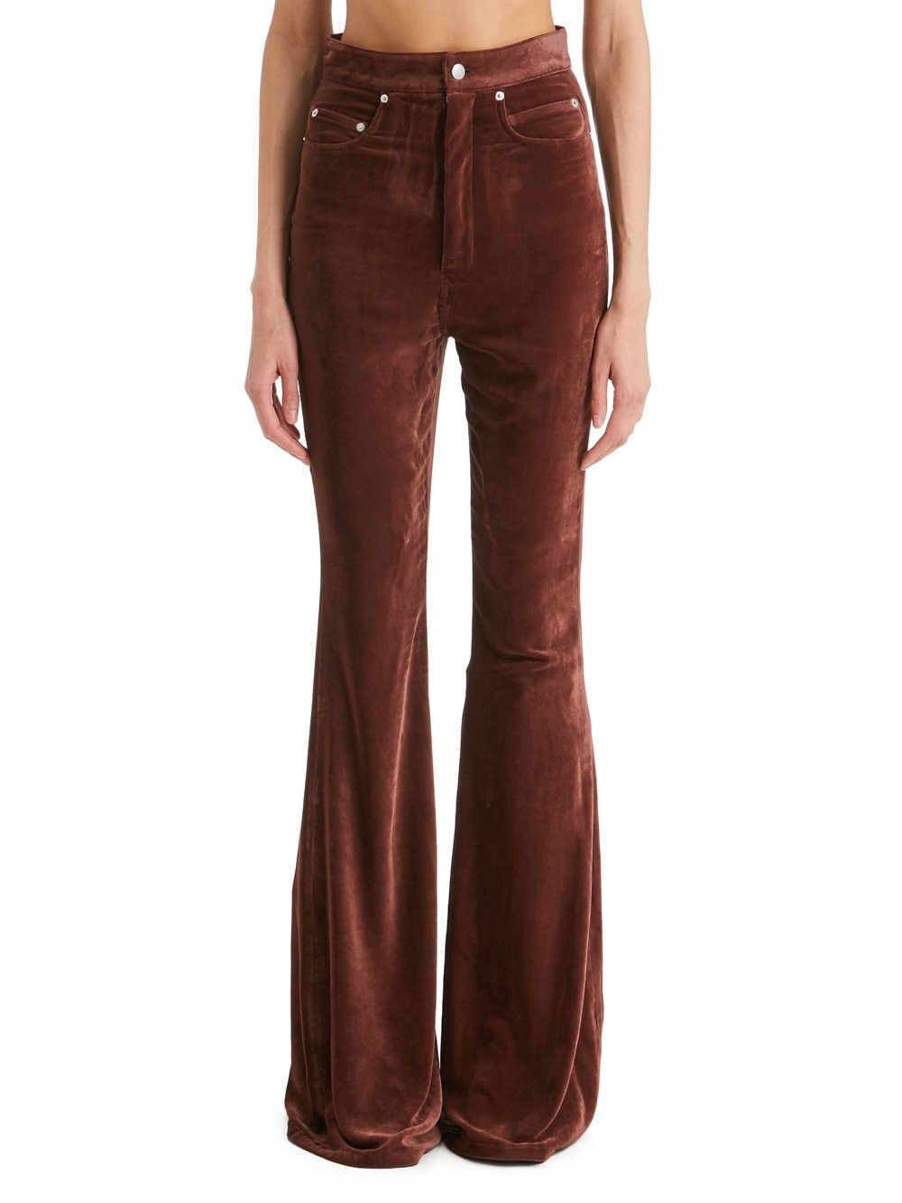 Rick Owens Rick Owens Brown Bolan Bootcut Trousers Size 26" / US 2 / IT 38 - 1 Thumbnail