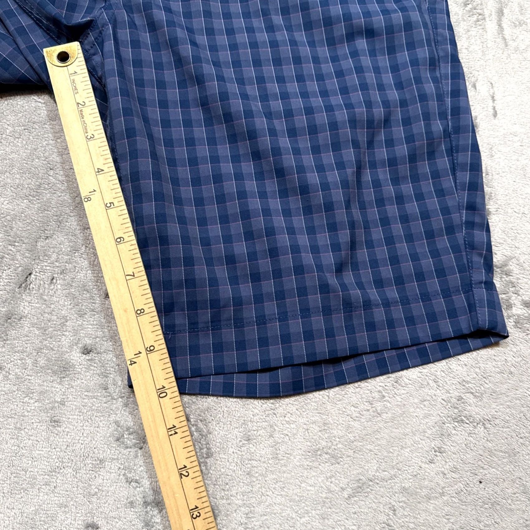 Bonobos Bonobos Highland Tour Golf Shorts Mens 34 Blue Plaid 10” Golf Performance Chino with Flat Front Inseam 10in Mid Rise Adjustable Everyday Wear Mens Size US 34 / EU 50 - 4 Thumbnail