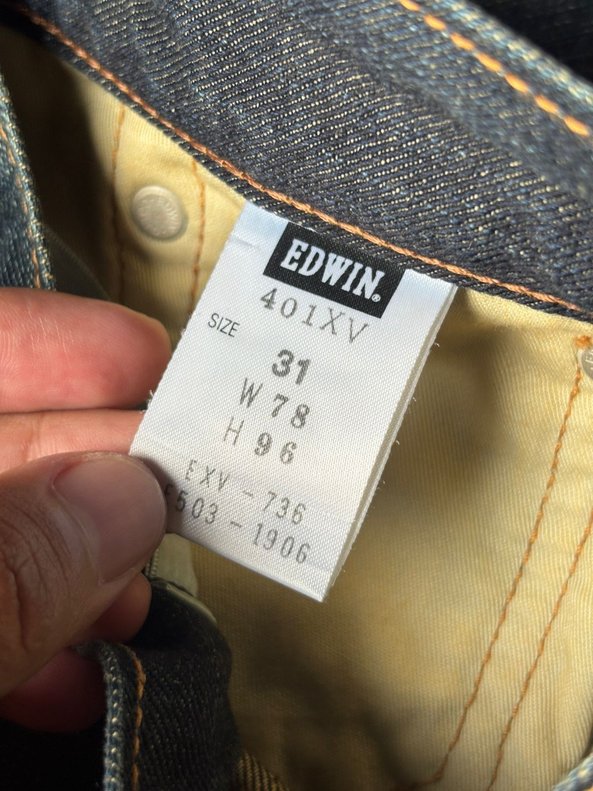 Japanese Brand 2000s Japanese Edwin Claw Marks Distressed Bootcut Jeans Size US 31 - 6 Thumbnail