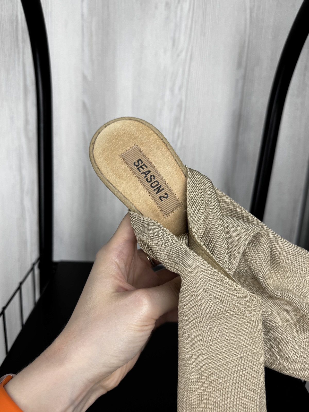 Yeezy YEEZY Season 2 Beige-Gold High Knit Boots Kanye West EUR 40 Size US 10 / IT 40 - 17 Thumbnail