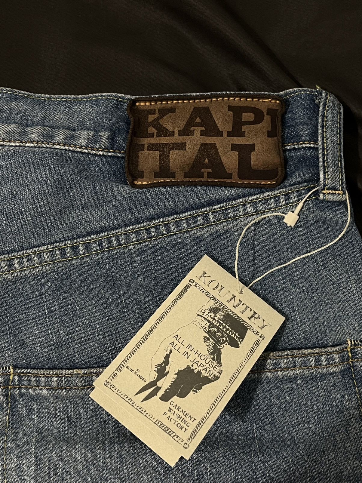 Kapital Kapital 14oz bone denim short blue Size US 32 / EU 48 - 5 Thumbnail