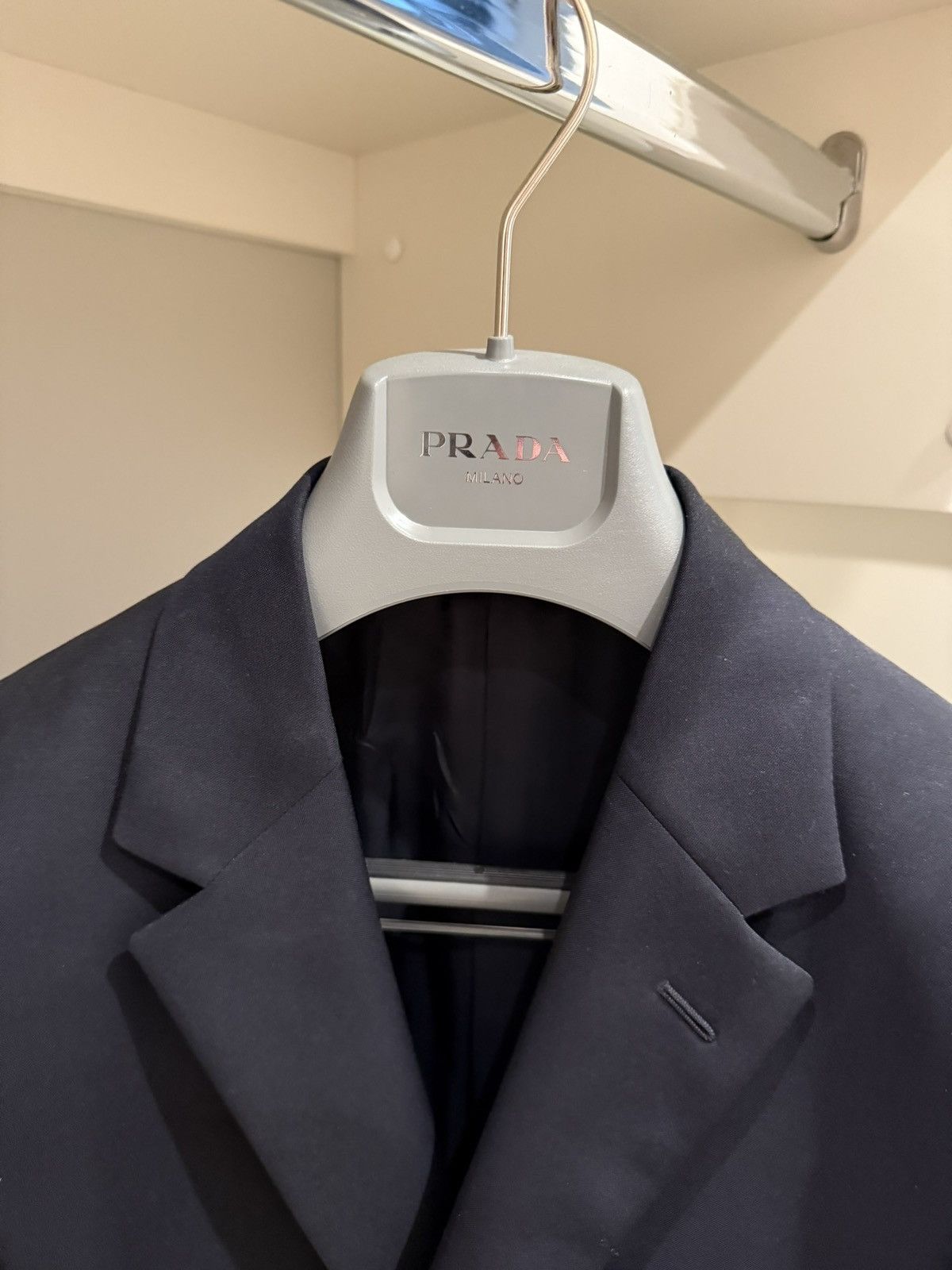 Prada PRADA Navy Blue Wool Mohair Blazer EU 50R / US 40R Size US M / EU 48-50 / 2 - 3 Thumbnail