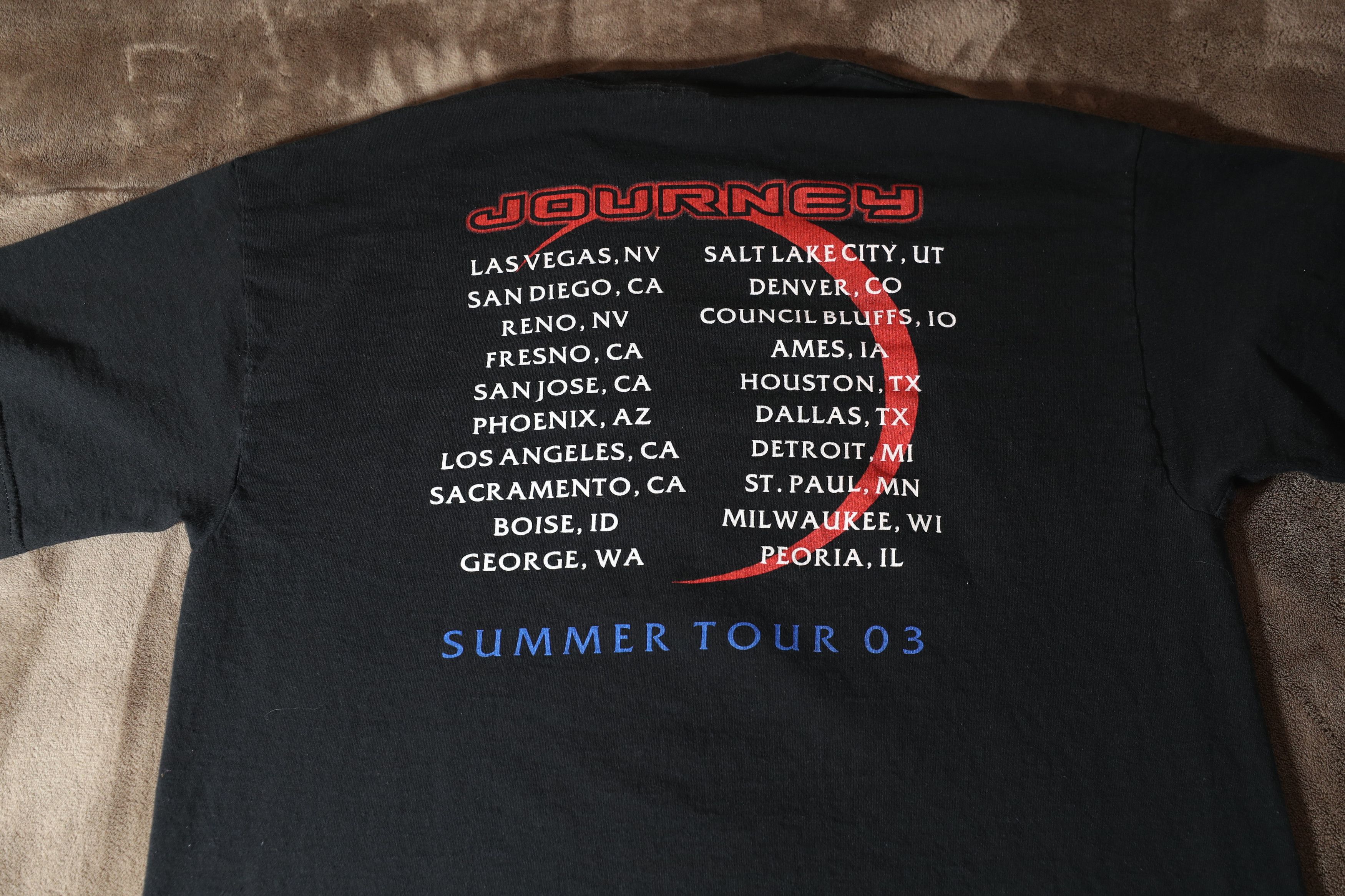 Band Tees Journey 2003 Summer Tour Tee (XL) Size US XL / EU 56 / 4 - 11 Thumbnail