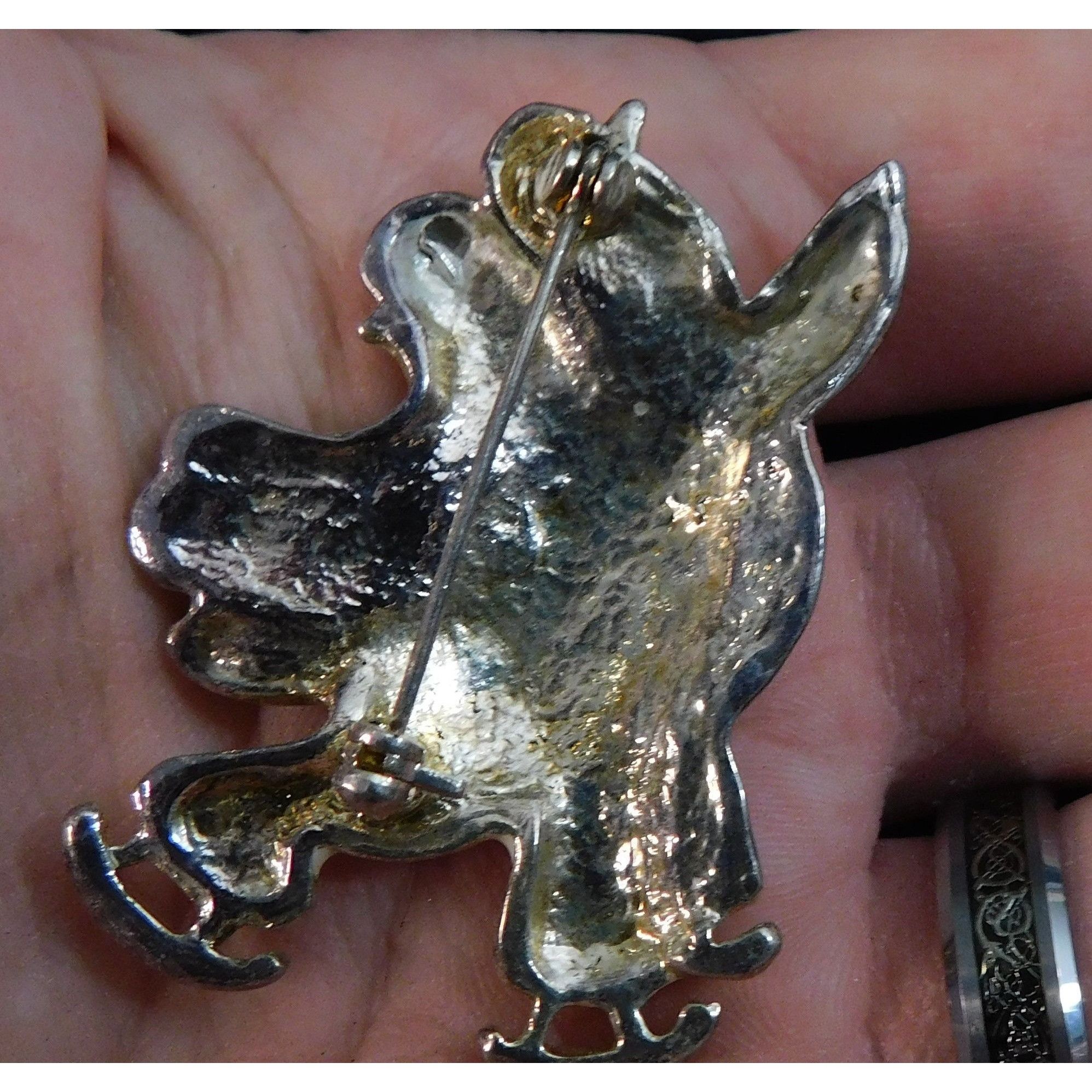 Other Vintage Ice Skating Snowmen Couple Enamel Brooch Size ONE SIZE - 3 Thumbnail