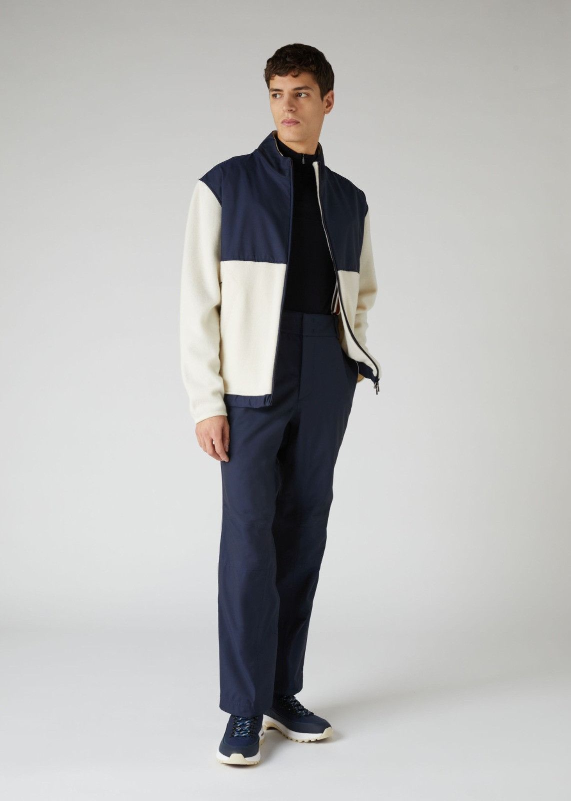 Loro Piana o1srvl11e1124 Icer Ski Bomber Jacket in White & Blue Size US S / EU 44-46 / 1 - 2 Thumbnail