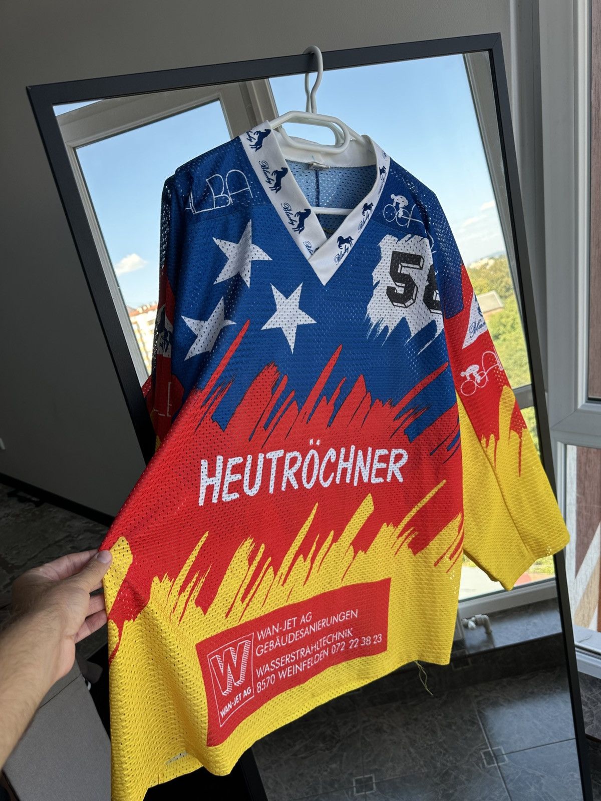Vintage Vintage 90s Blacky Switzerland Motocross Jersey #58 Size US XL / EU 56 / 4 - 3 Thumbnail