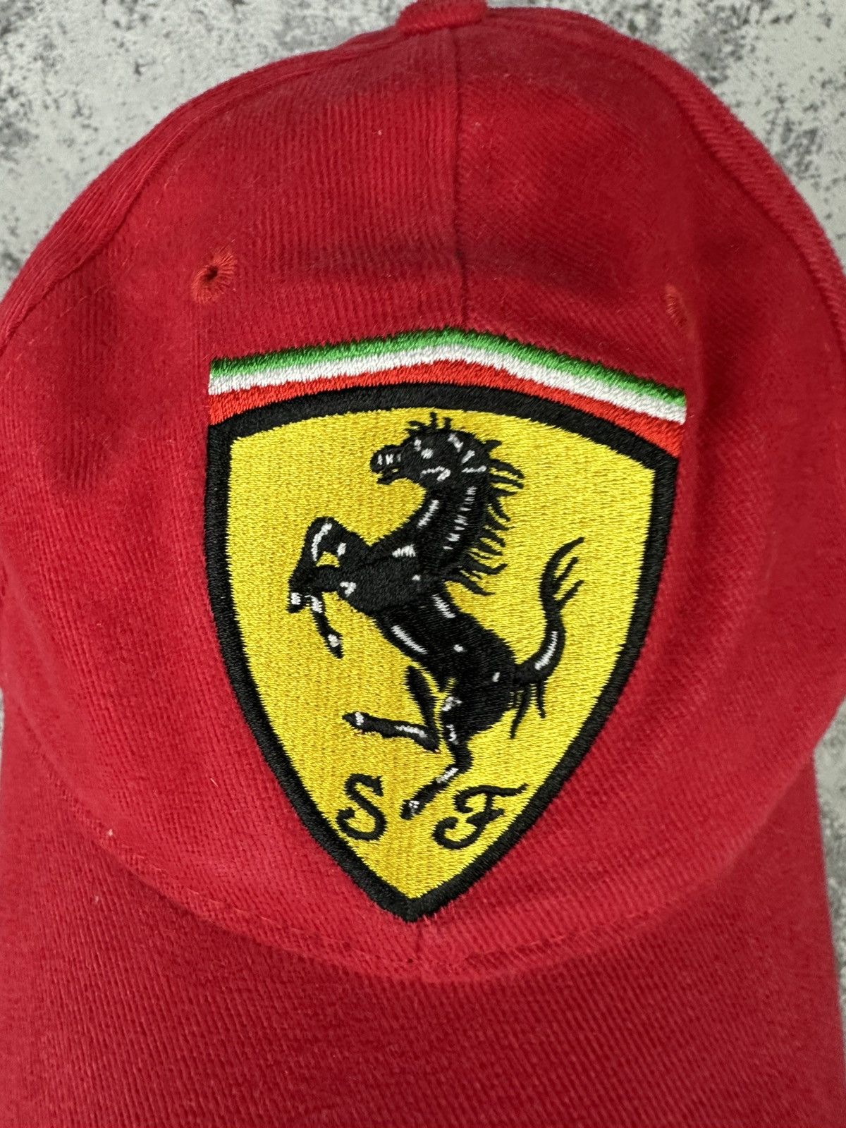 Ferrari Vintage Ferrari Racing Cap Red Logo Rare Licensed F1 Merch Size ONE SIZE - 2 Thumbnail