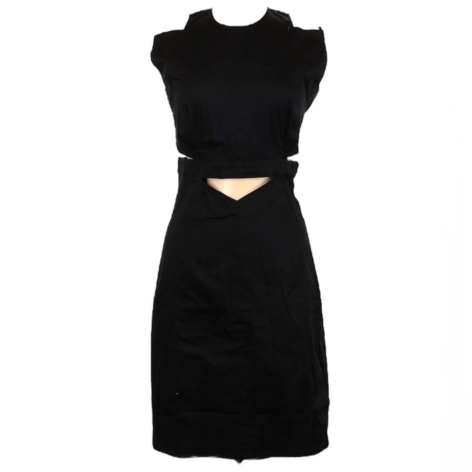 Other Ioana Ciolacu Cut Out Black Sheath Mini Dress 8 Sleeveless Size M / US 6-8 / IT 42-44 - 1 Thumbnail