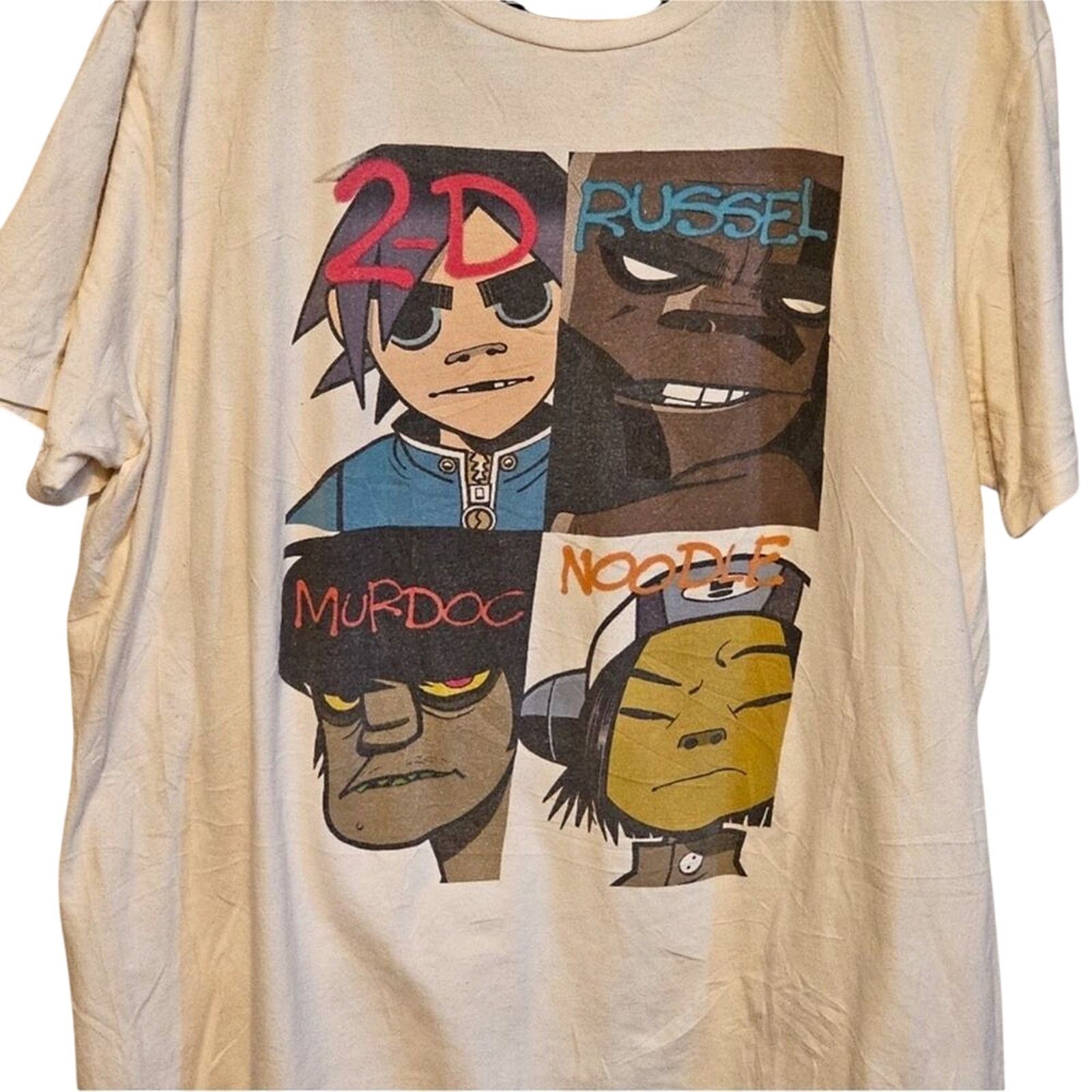 Other PACIFIC Gorillaz Face Grid T-shirt Tee in Cream Size XL Size US XL / EU 56 / 4 - 9 Thumbnail