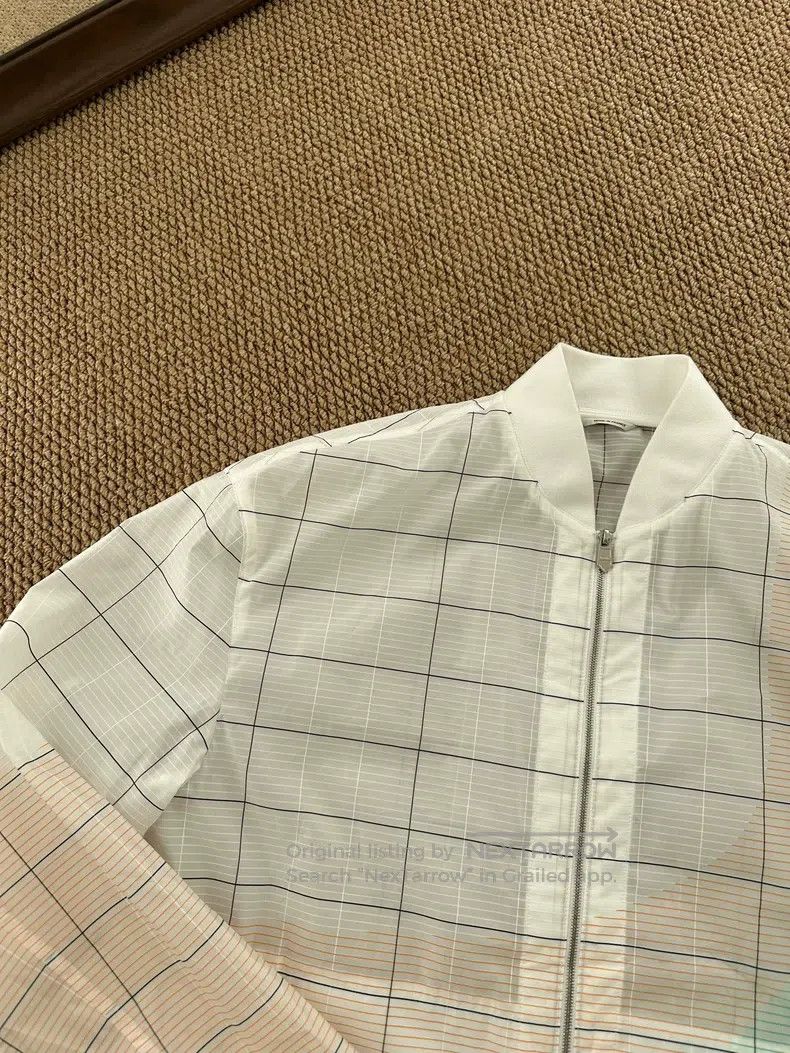 Hermes Hermes Striped baseball collar zip-up long-sleeve jacket, Size US M / EU 48-50 / 2 - 6 Thumbnail