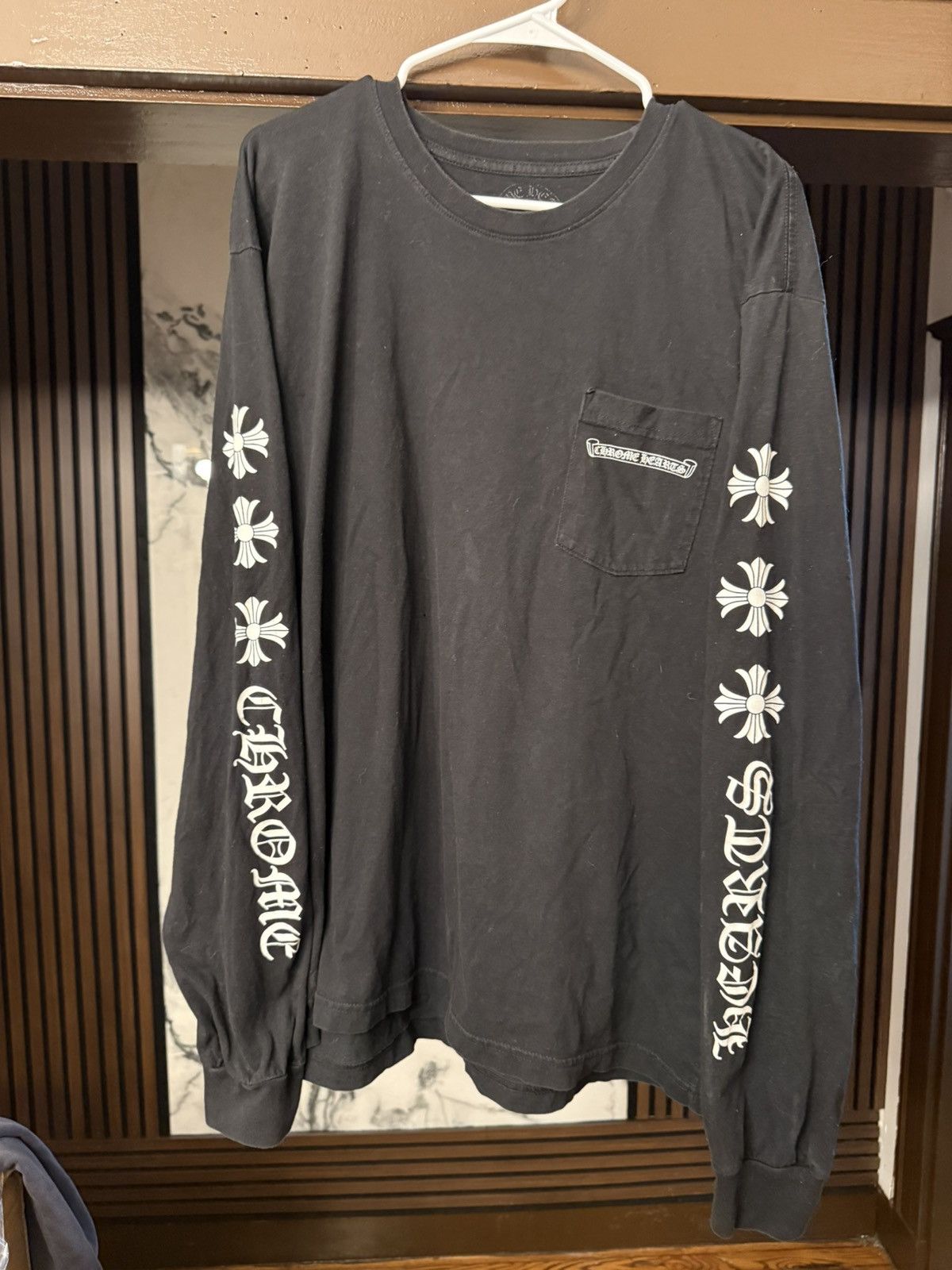 Chrome Hearte Triple Plus Cross Long Sleeve Size XXL