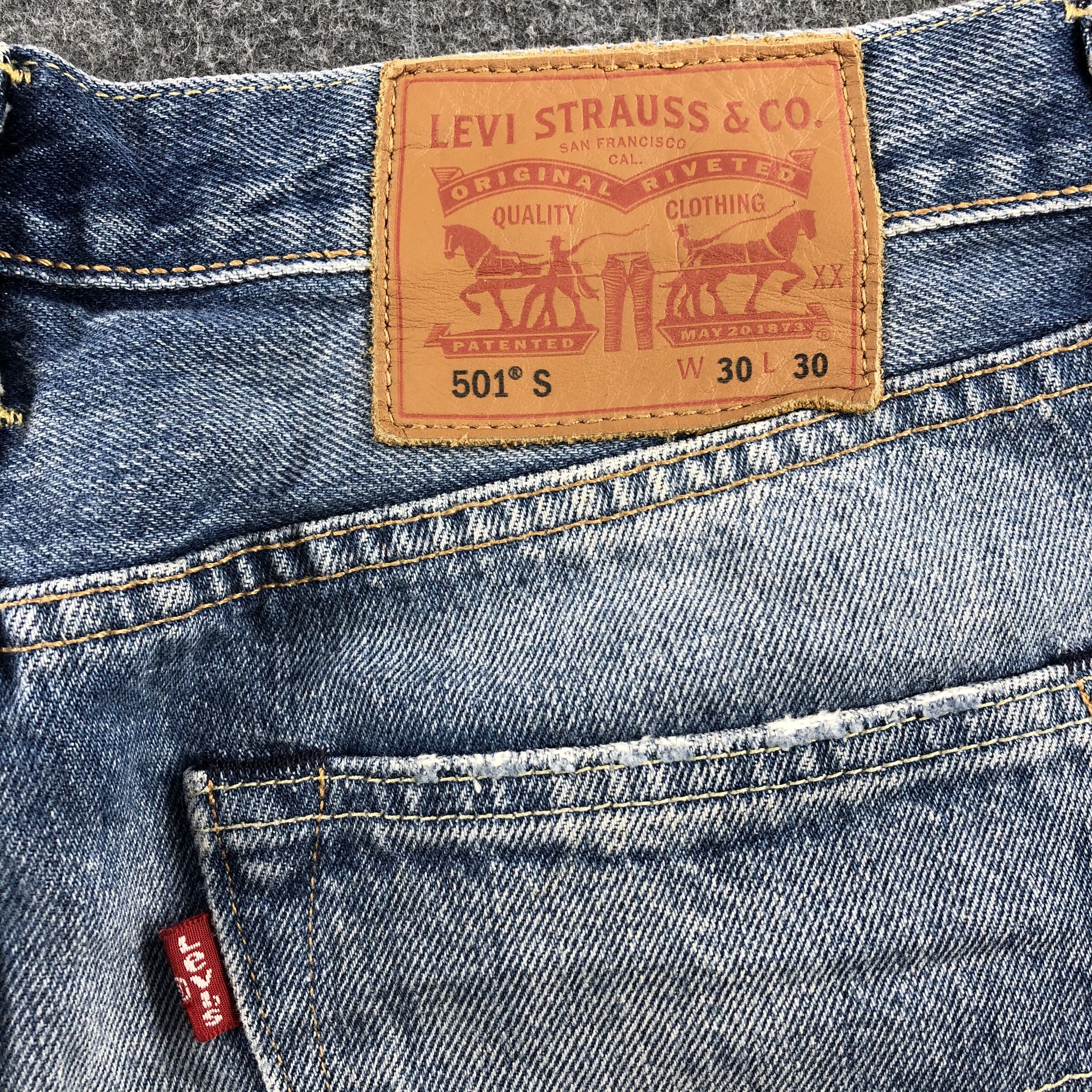 Levi's Distress Levis 501 Jeans-JM838 Size US 31 - 5 Thumbnail