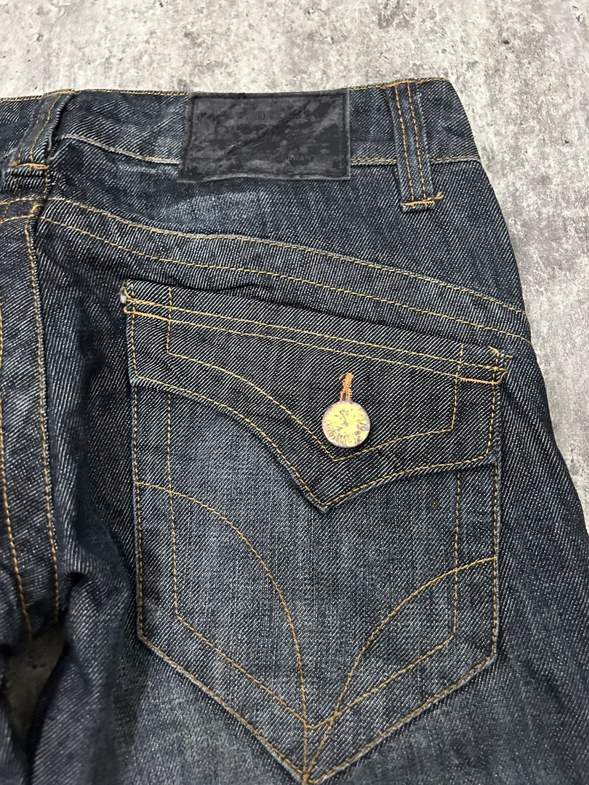 If Six Was Nine × Japanese Brand × Tornado Mart Japanese Sky Bomber Flare Jeans Size US 30 / EU 46 - 11 Thumbnail