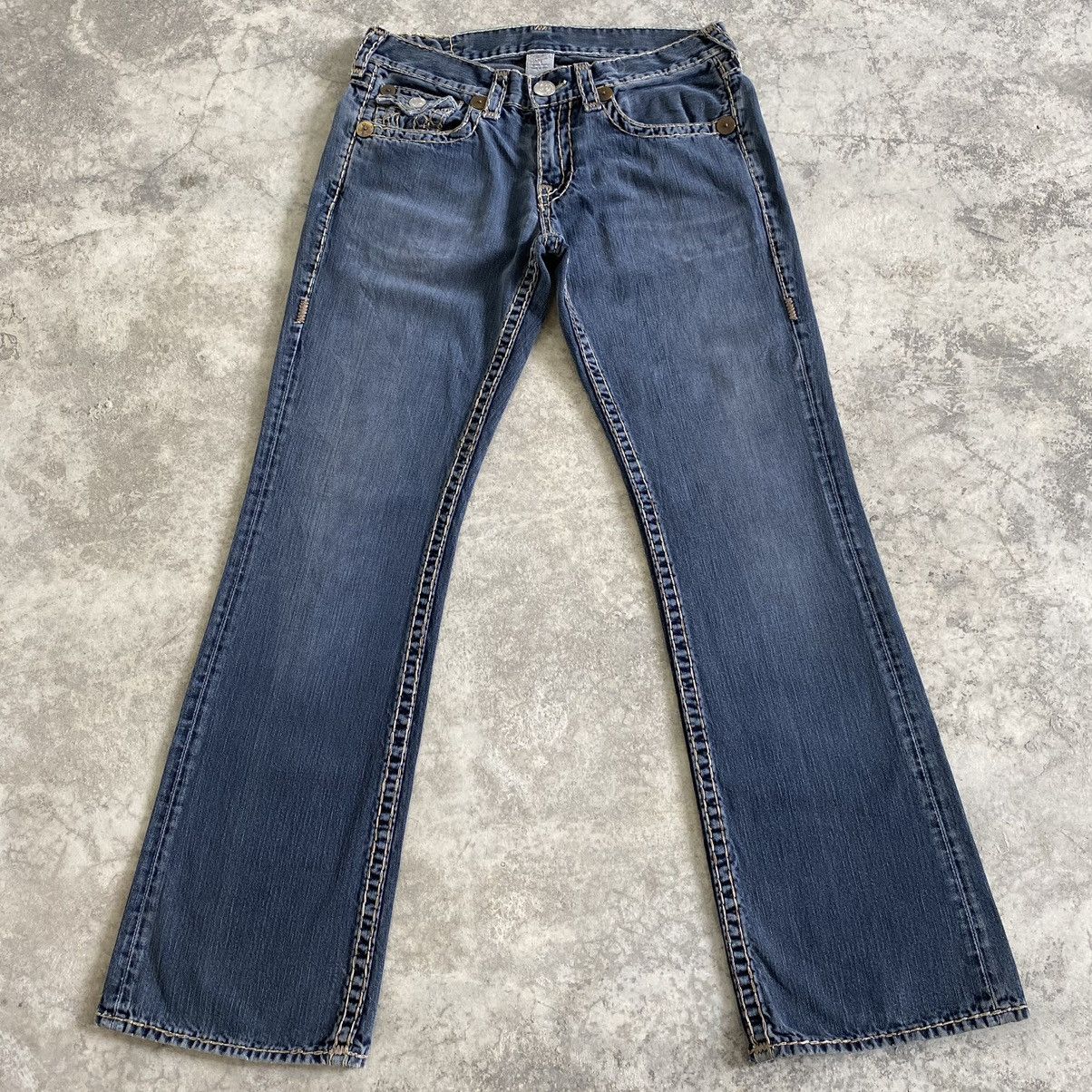 True Religion Vintage True Religion Billy Super T Flared Denim Jeans Size US 32 / EU 48 - 2 Thumbnail