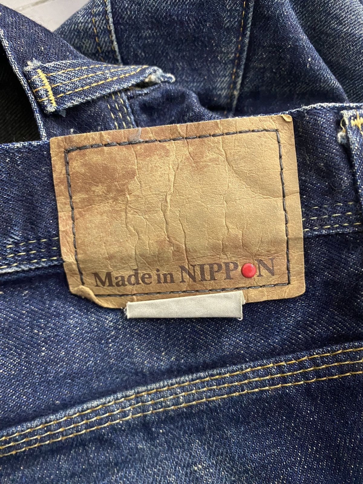 Japanese Brand × Junya Watanabe JAPAN BRAND BACK NUMBER THRASHED DENIM GRUNGE STYLE Size US 33 - 7 Thumbnail