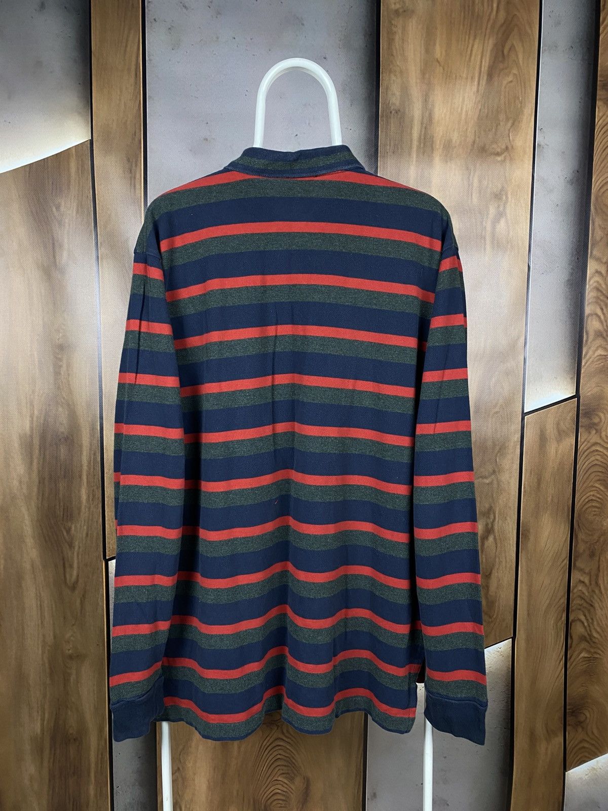 Polo Ralph Lauren 🎠Vintage 90s Polo Swetshirt Polo Ralph Lauren Striped Pony🎠 Size US XL / EU 56 / 4 - 11 Thumbnail