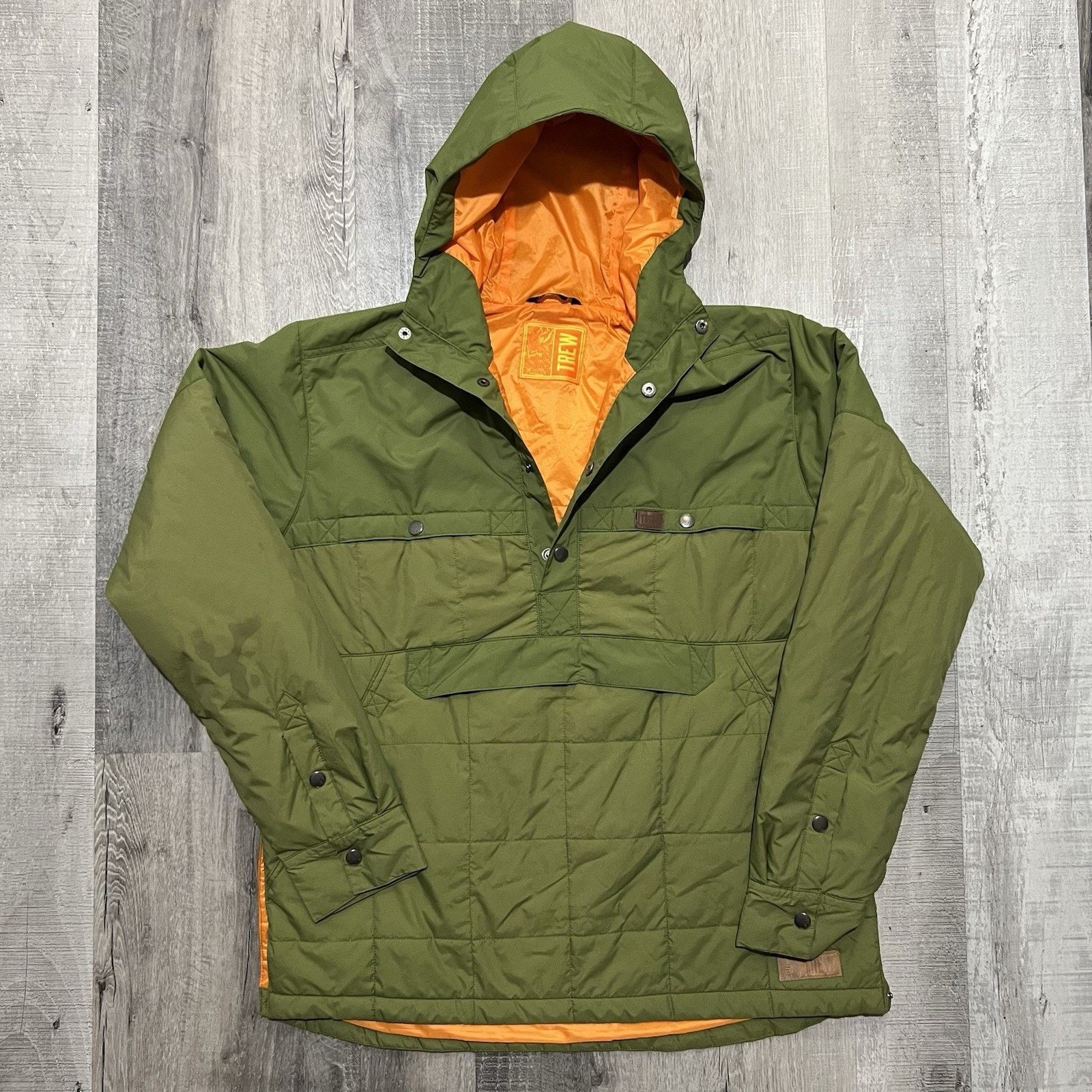 Other TREW GEAR Hooded Anorak Green Outdoor Puffer Jacket Size US M / EU 48-50 / 2 - 1 Thumbnail