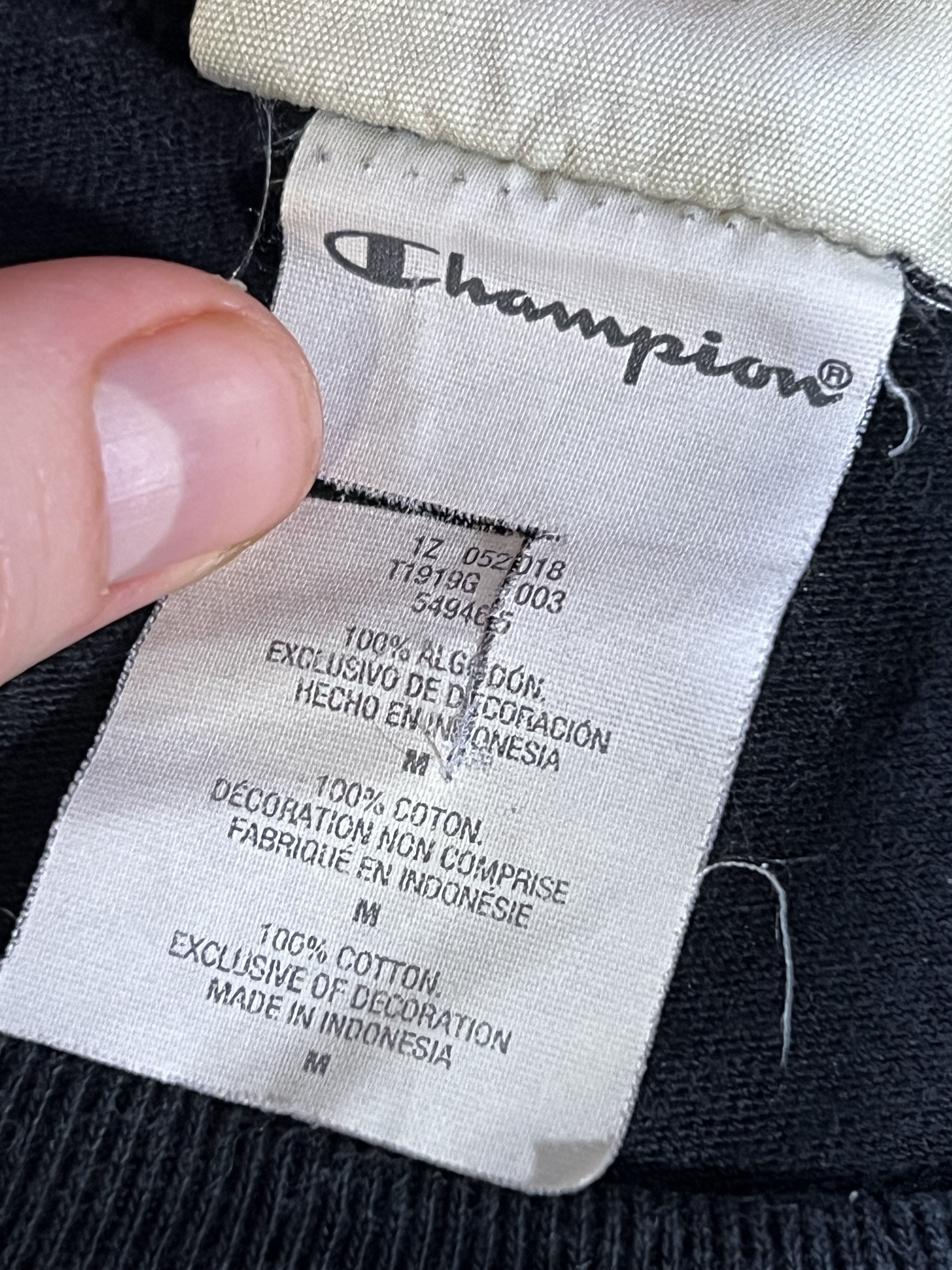 Champion Vintage Champion Shirt Men Medium Black 90s Embroidered logo Size US M / EU 48-50 / 2 - 5 Thumbnail
