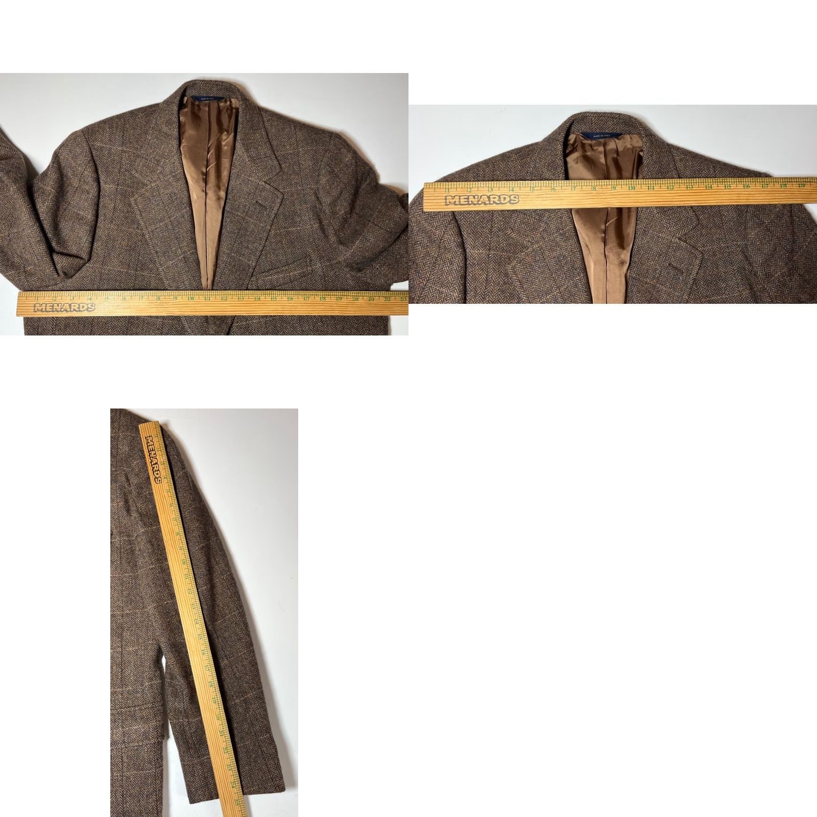 Brooks Brothers Brooks Brothers Blazer Jacket Men Wool Windowpane Brown Made in Italy 45R Regular Size 45 Brown Tweed Pockets Vintage Classic Preppy Look Mens Size 48R - 10 Thumbnail