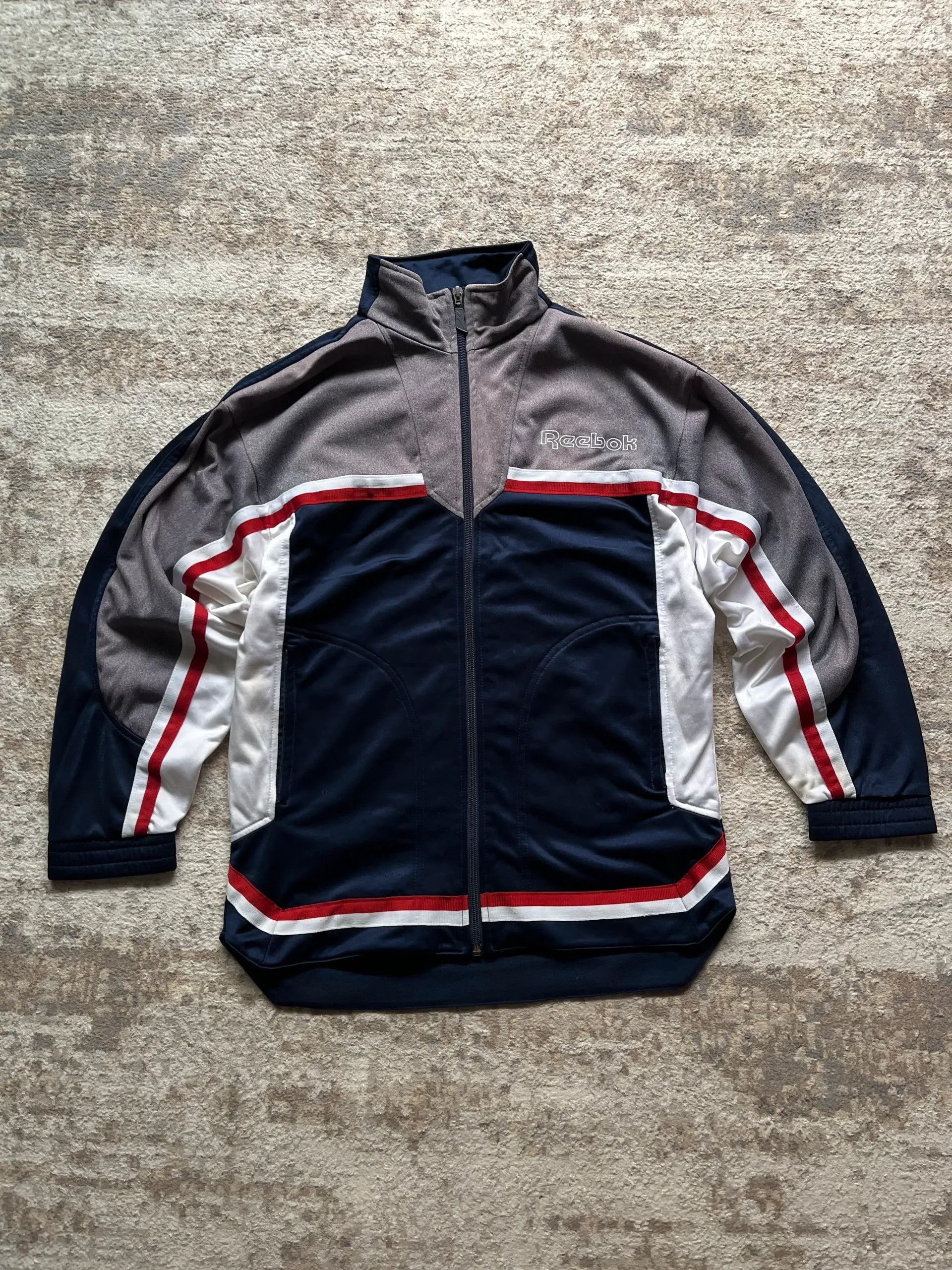 Reebok OG Reebok Sz XL 16 = M Track Jacket Embroidered Logo 90s Size US M / EU 48-50 / 2 - 1 Thumbnail