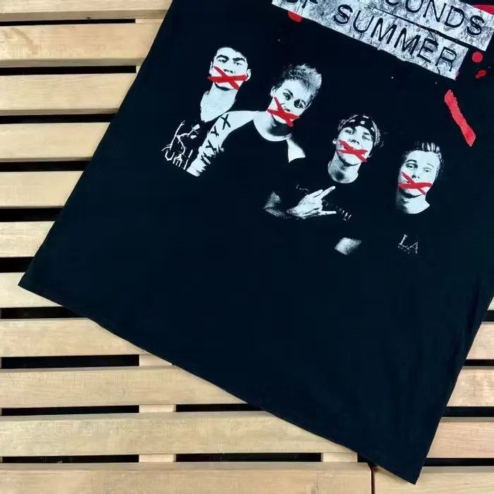 Band Tees Mens Vintage T Shirt 5 Seconds Of Summer Size M Size US M / EU 48-50 / 2 - 3 Thumbnail