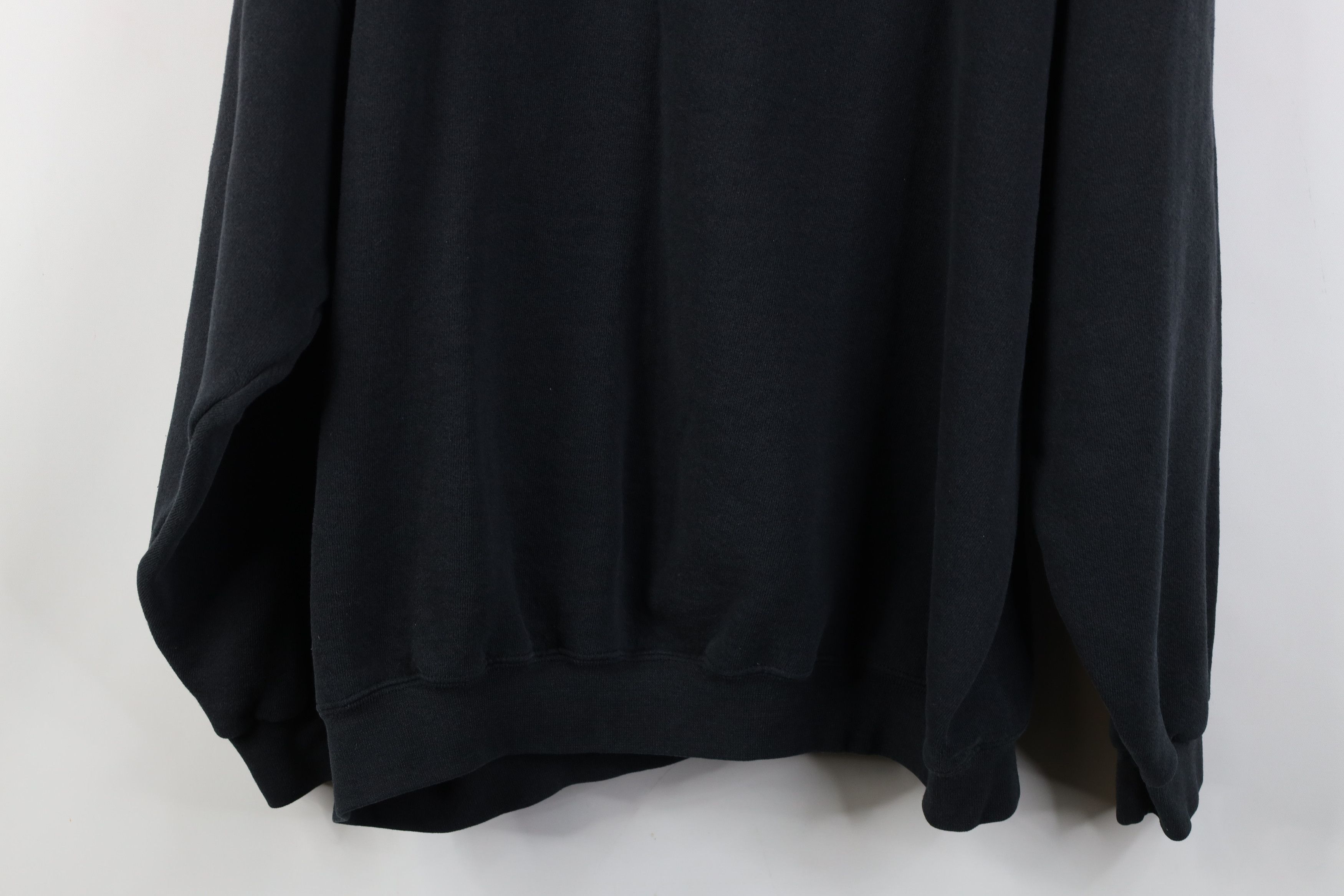 Vintage Vintage 90s Streetwear Blank Crewneck Sweatshirt Black USA Size US XXL / EU 58 / 5 - 14 Thumbnail