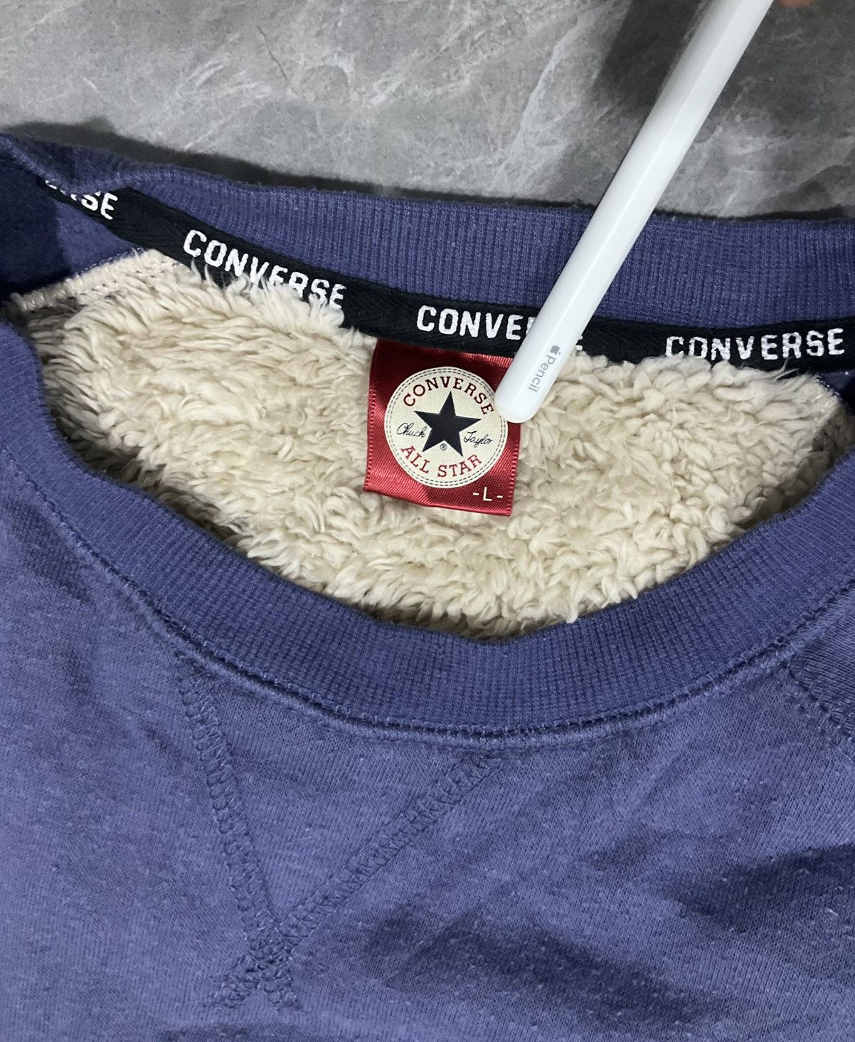 Converse × Vintage Vintage Converse All Star Long Sleeve Size US L / EU 52-54 / 3 - 3 Thumbnail