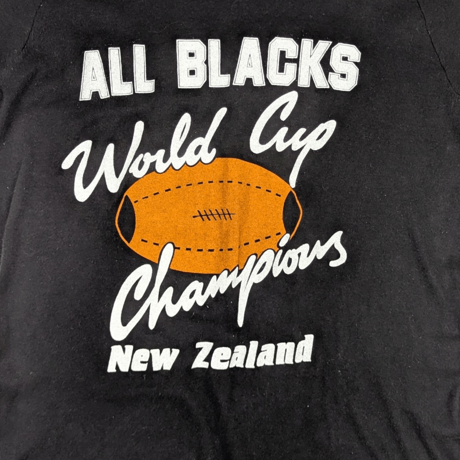 All Blacks 90's NEW ZEALAND All Blacks Rugby World Cup Champion T-Shirt Size S / US 4 / IT 40 - 4 Thumbnail