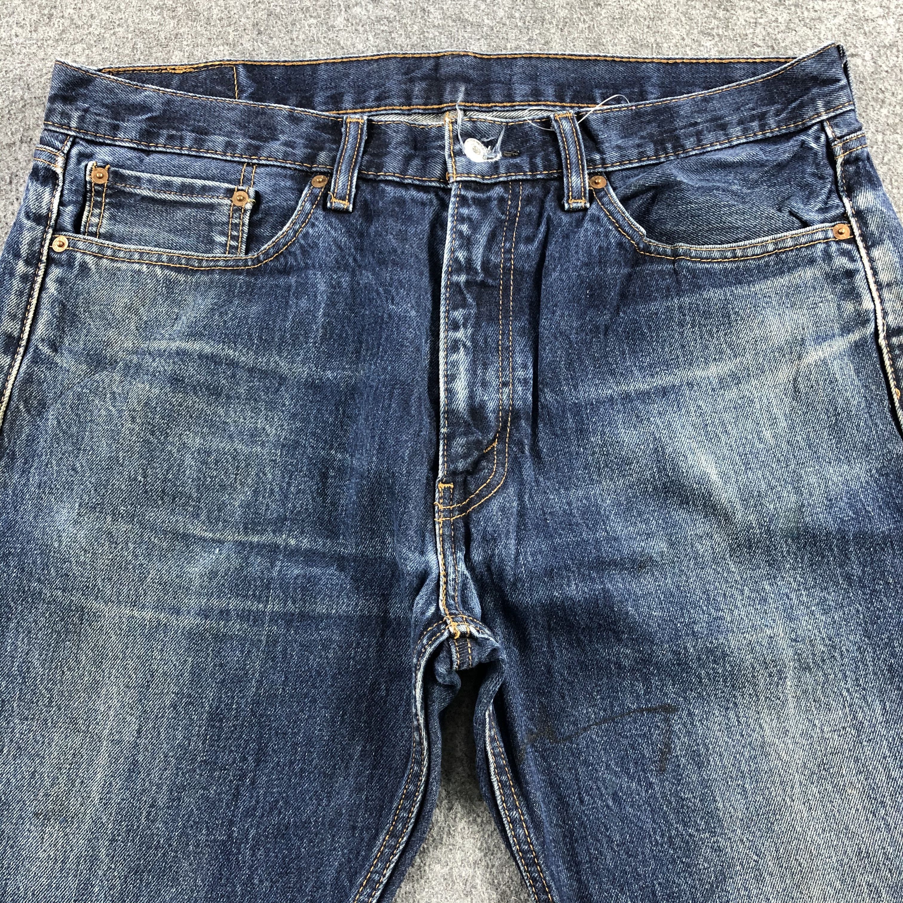 Levi's Vintage Blue Wash Levis 505 Jeans-J2038 Size US 38 / EU 54 - 3 Thumbnail