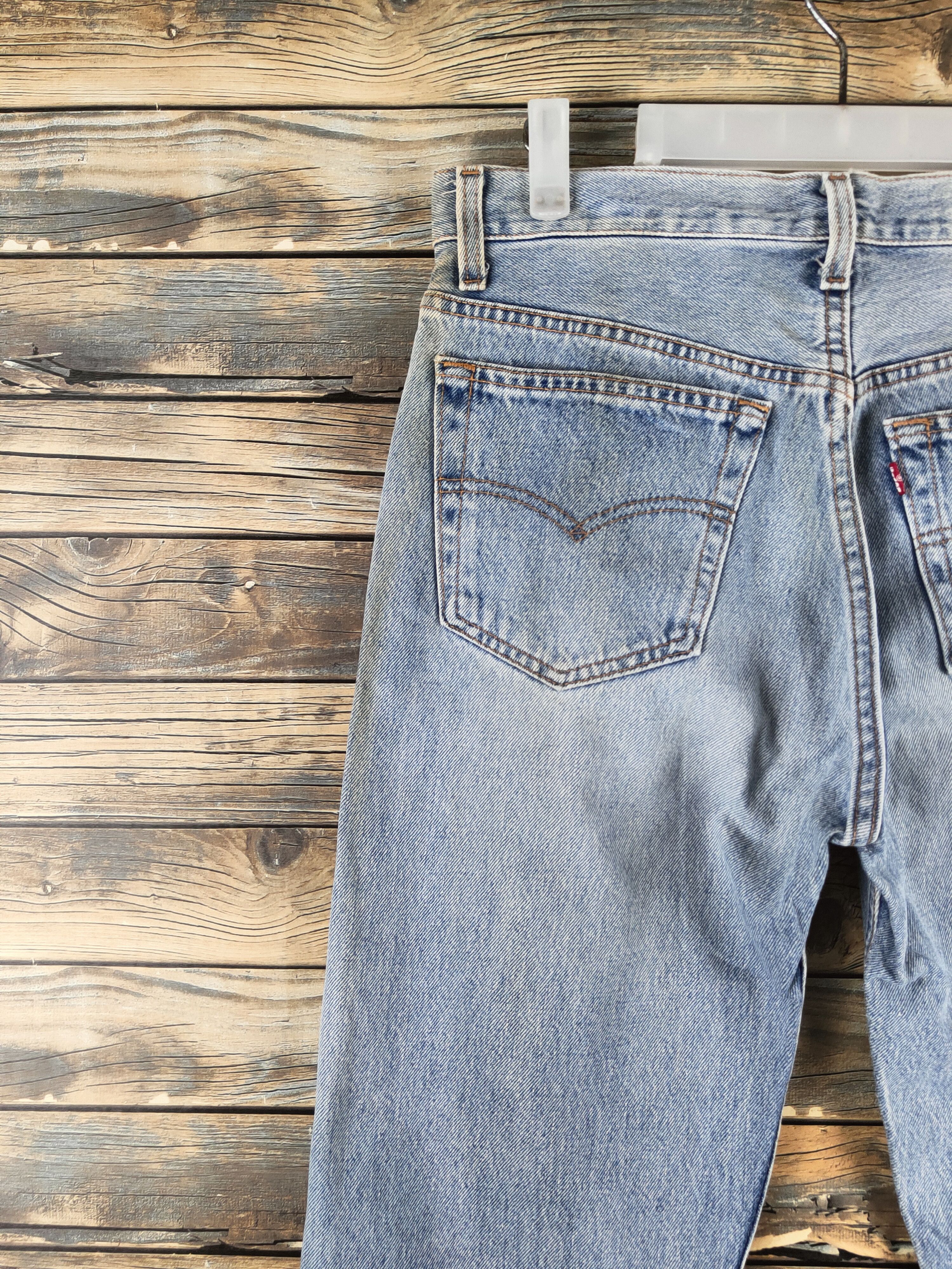 Levi's 501 Levi's Blue Distressed Ripped Jeans #S2809 Size US 31 - 8 Thumbnail