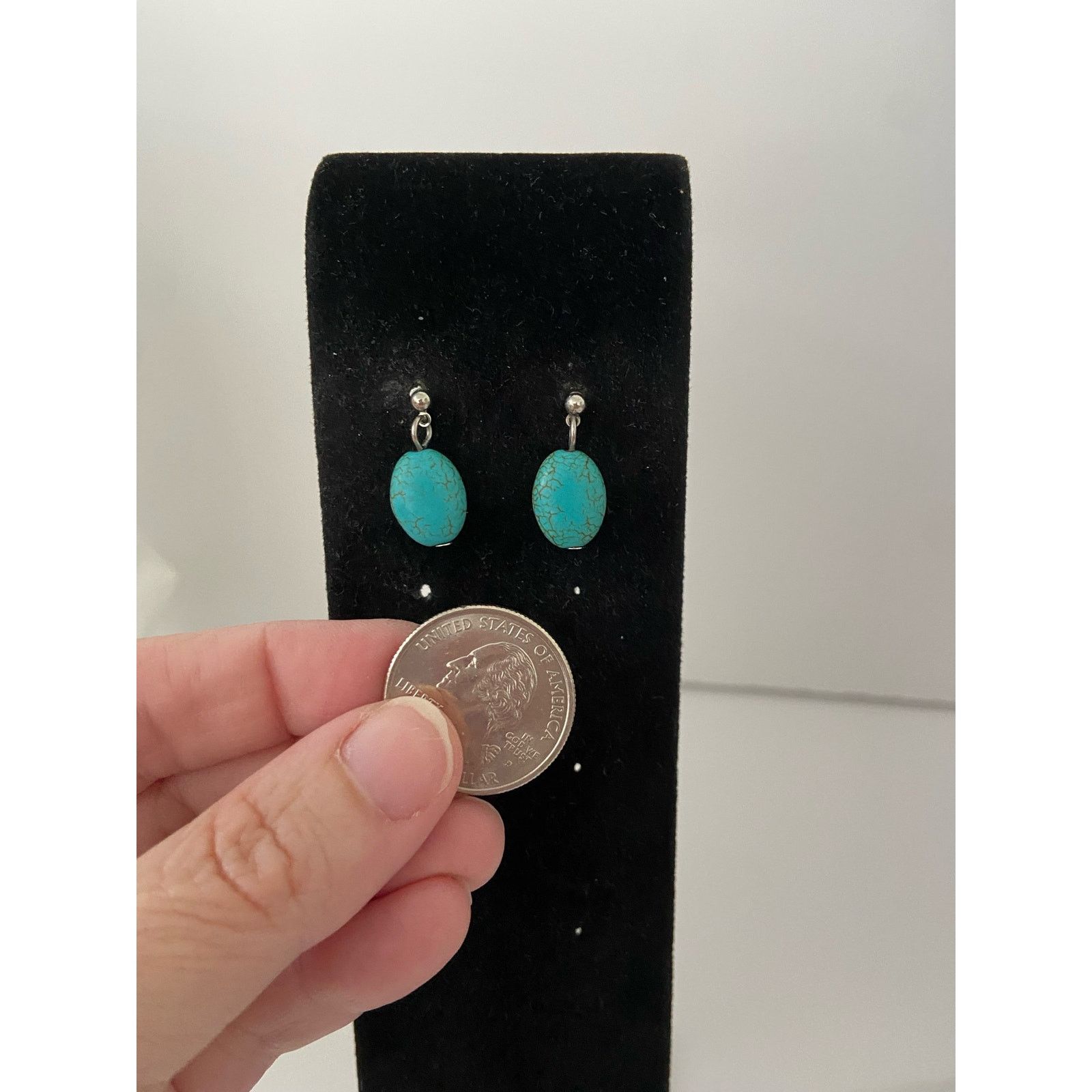 Other turquoise howlite bead earrings Size ONE SIZE - 3 Thumbnail
