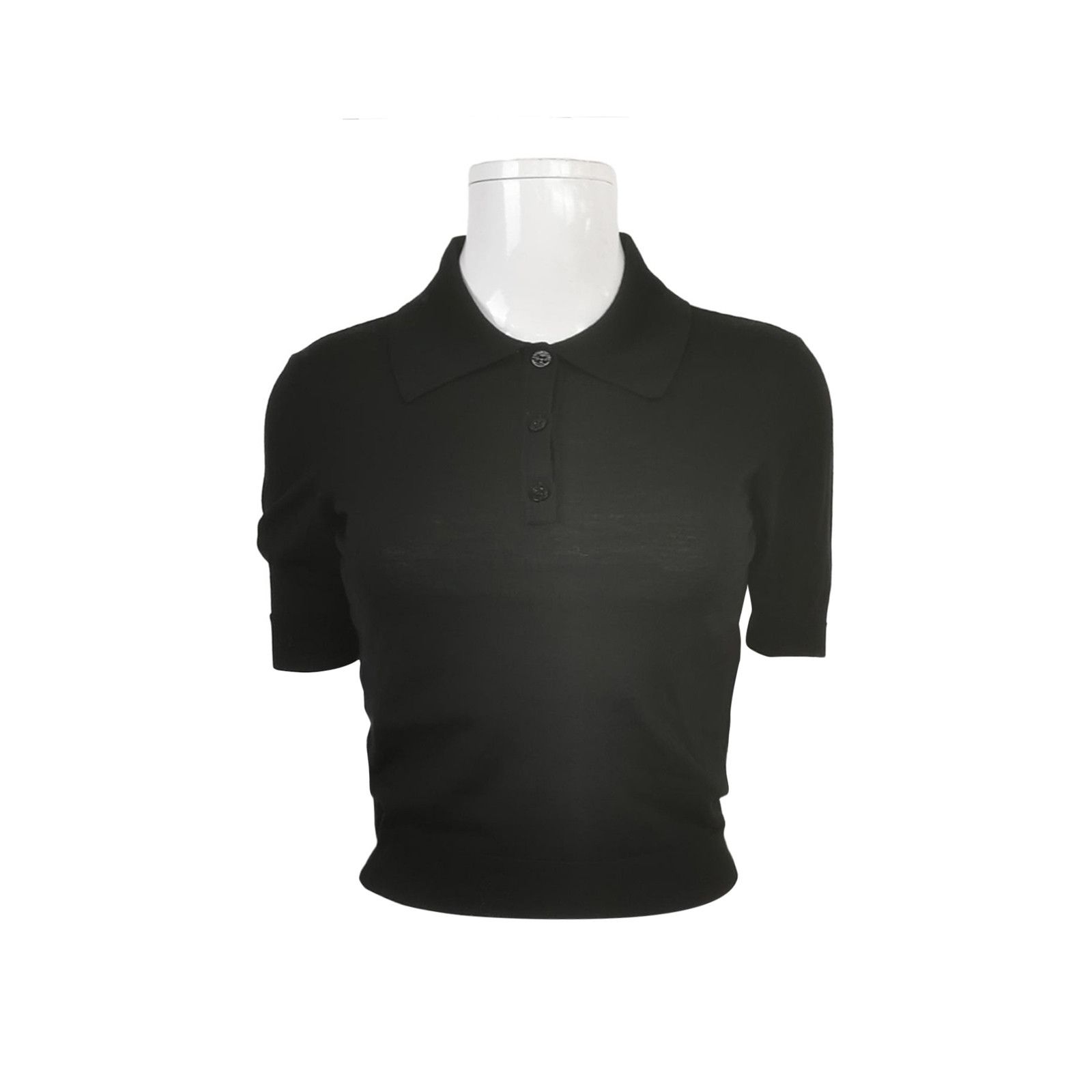 Saint Laurent Paris Saint Laurent Wool Polo Shirt S Size S / US 4 / IT 40 - 1 Thumbnail