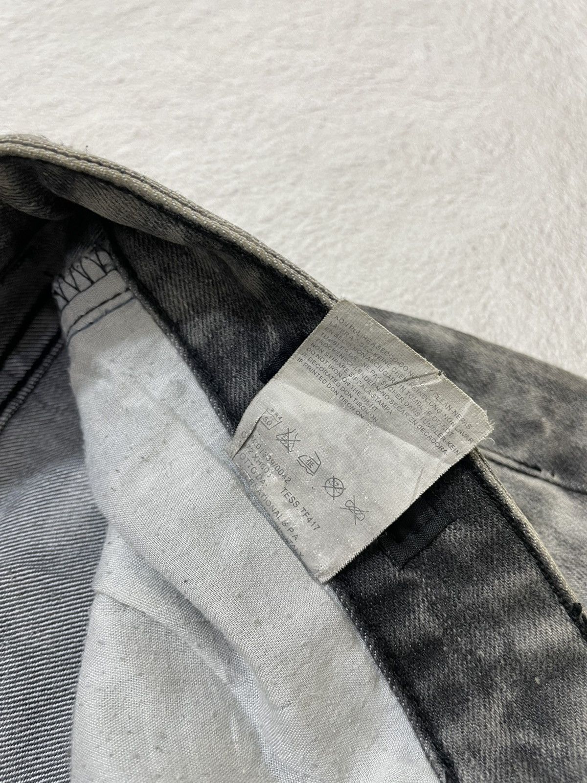 Japanese Brand 2000s Dsquared Acid Wash Grey Tornado Ifsix LGB Maison Japan Size US 31 - 8 Thumbnail