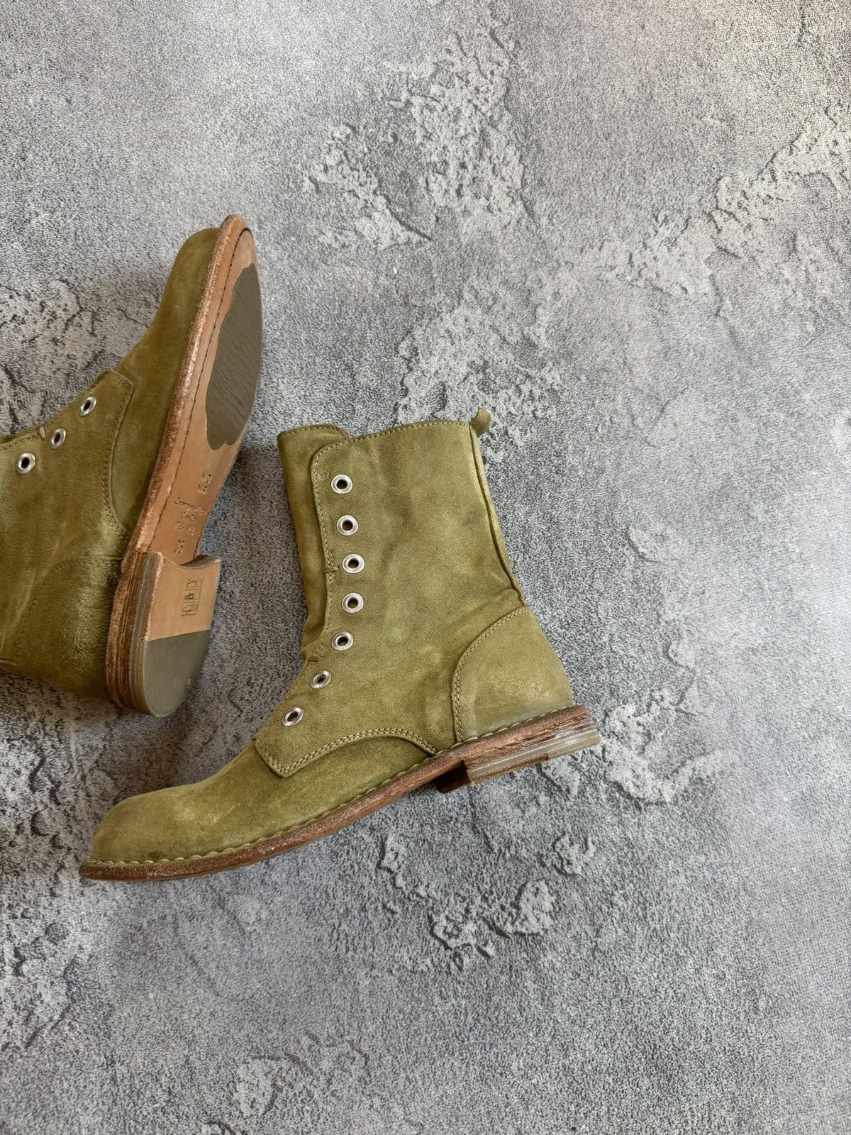 MoMA MOMA 35size suede avantgarde biker shoes ankle retro style Size US 5 / IT 35 - 3 Thumbnail
