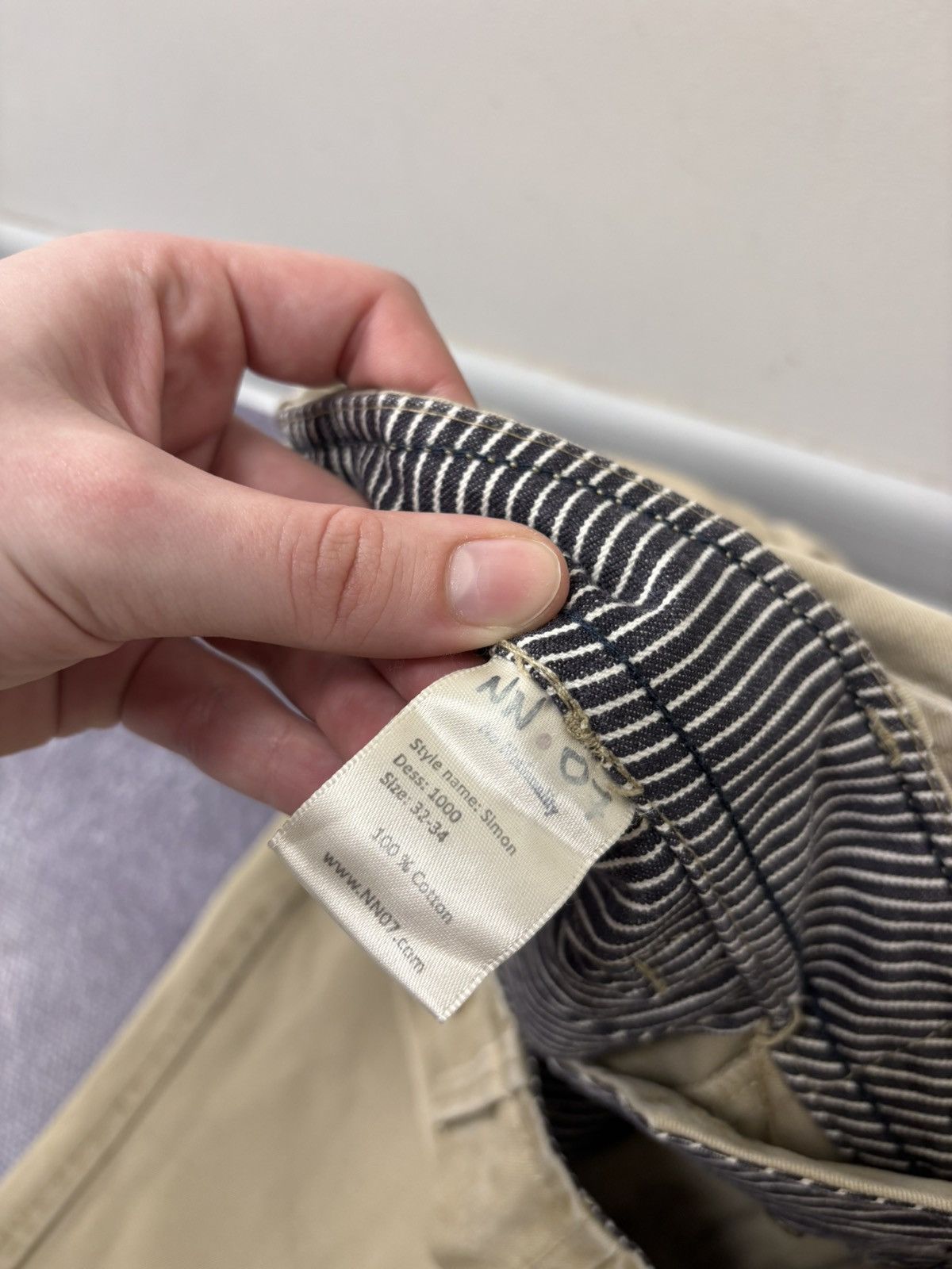 NN07 NN07 No Nationality Simon Men’s Beige Chino Pants Trousers Size US 32 / EU 48 - 13 Thumbnail