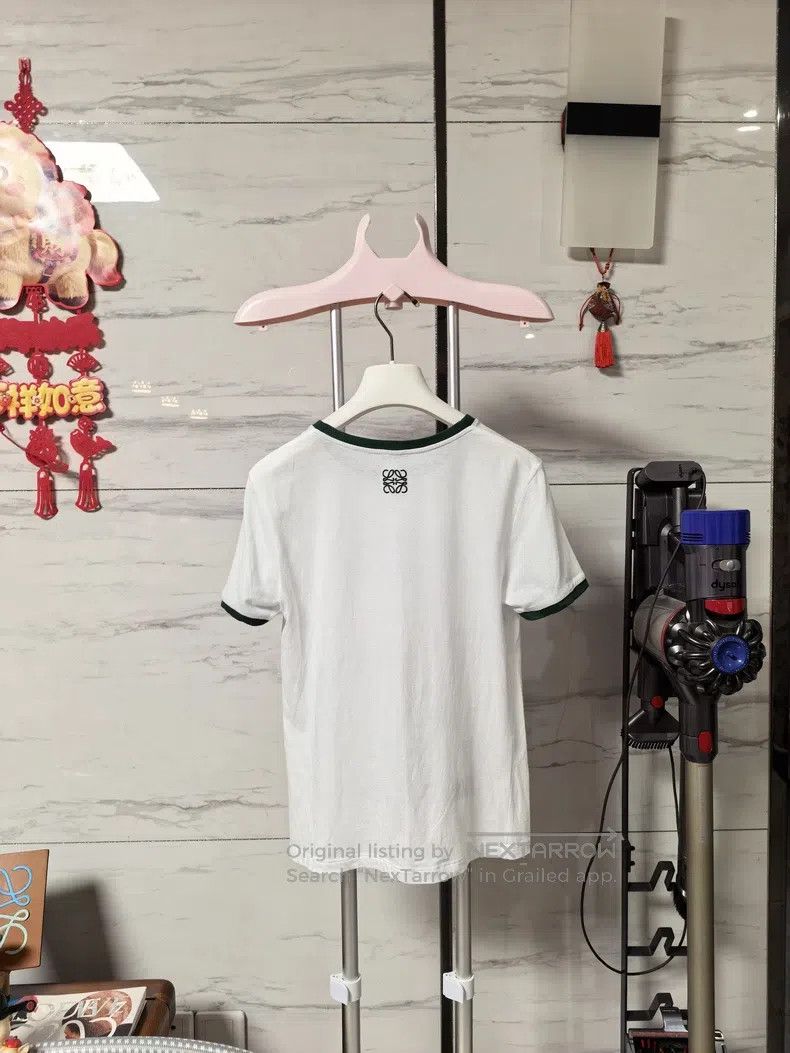 Loewe Loewe Floral Printed Logo Short Sleeve T-Shirt, Length 58, Size S / US 4 / IT 40 - 2 Thumbnail