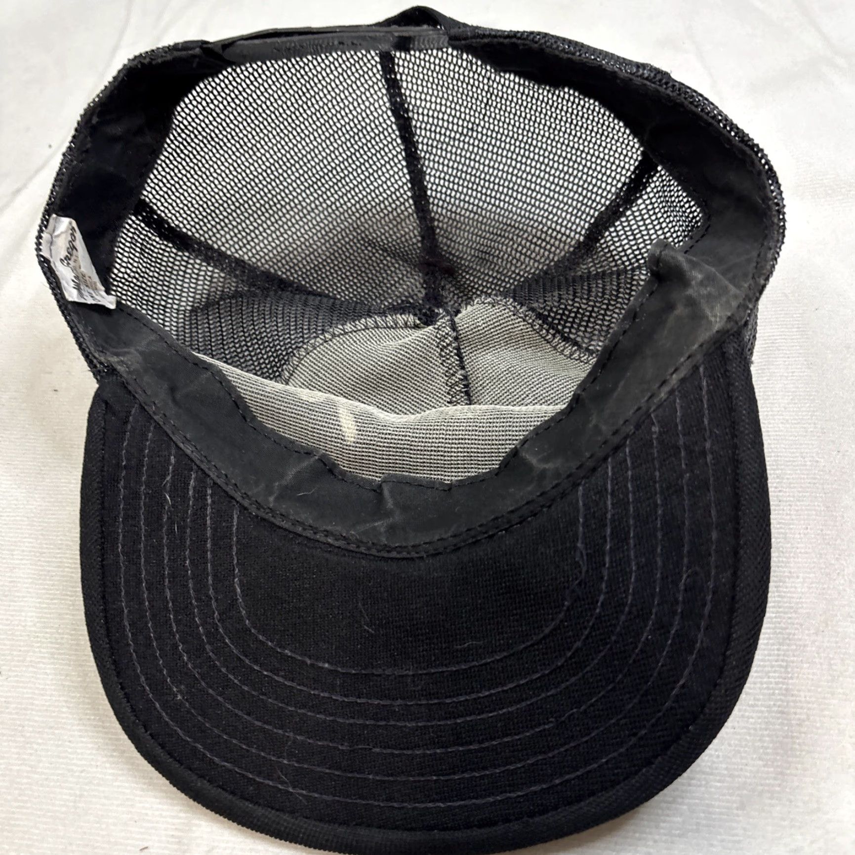 Vintage VINTAGE MacGregor Black Trucker Hat Snap-Back Men One Size Black Size ONE SIZE - 7 Thumbnail