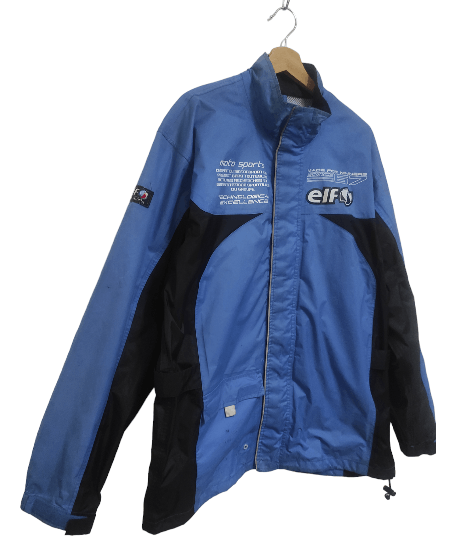 Japanese Brand × Vintage Elf Motorsport Rain Jacket Size US XL / EU 56 / 4 - 4 Thumbnail