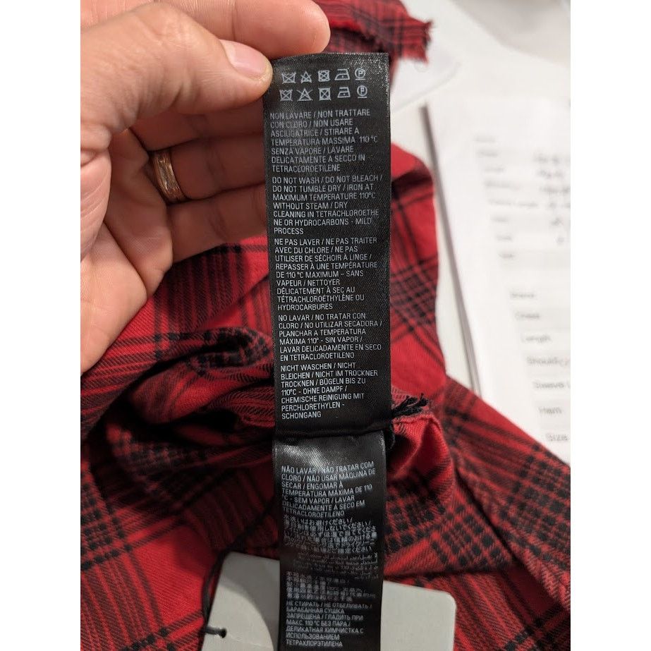 Balenciaga o1rshd1 Hooded Oversized Shirt Check in Red/Black Size US L / EU 52-54 / 3 - 19 Thumbnail