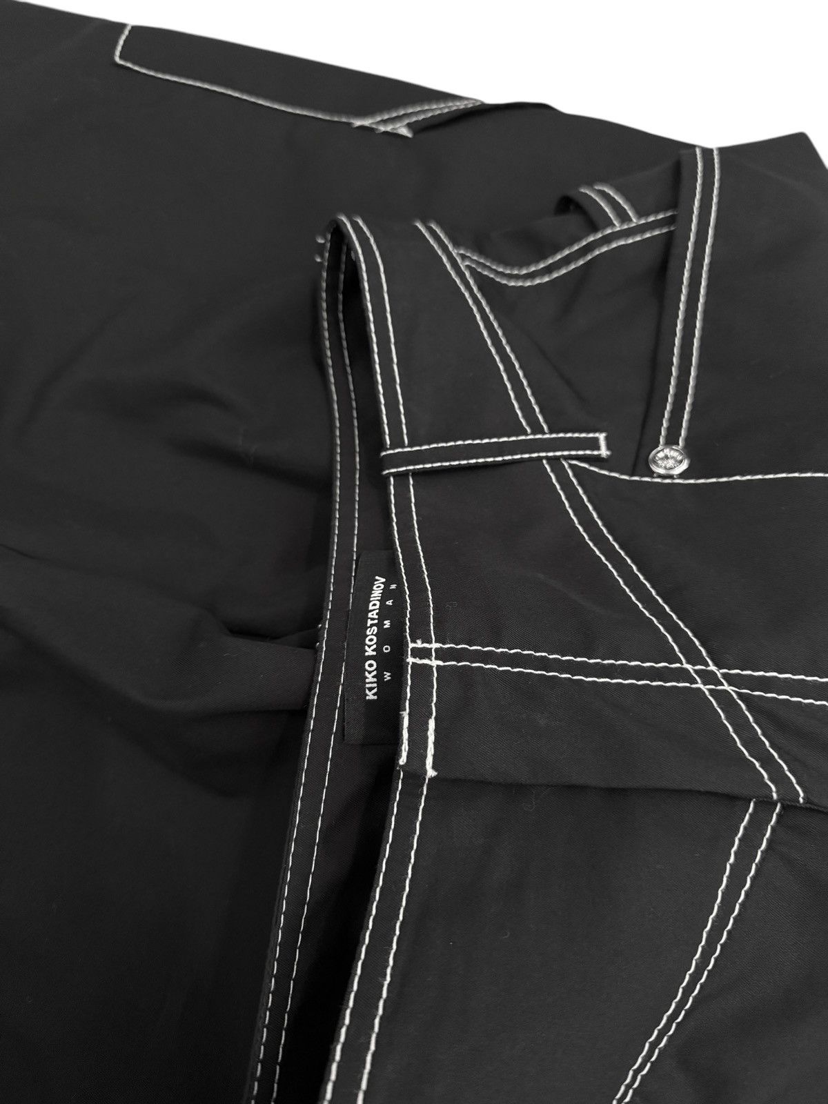 Kiko Kostadinov 2023 Runway Black Bran Carpenter Trouser Size 26" / US 2 / IT 38 - 12 Thumbnail